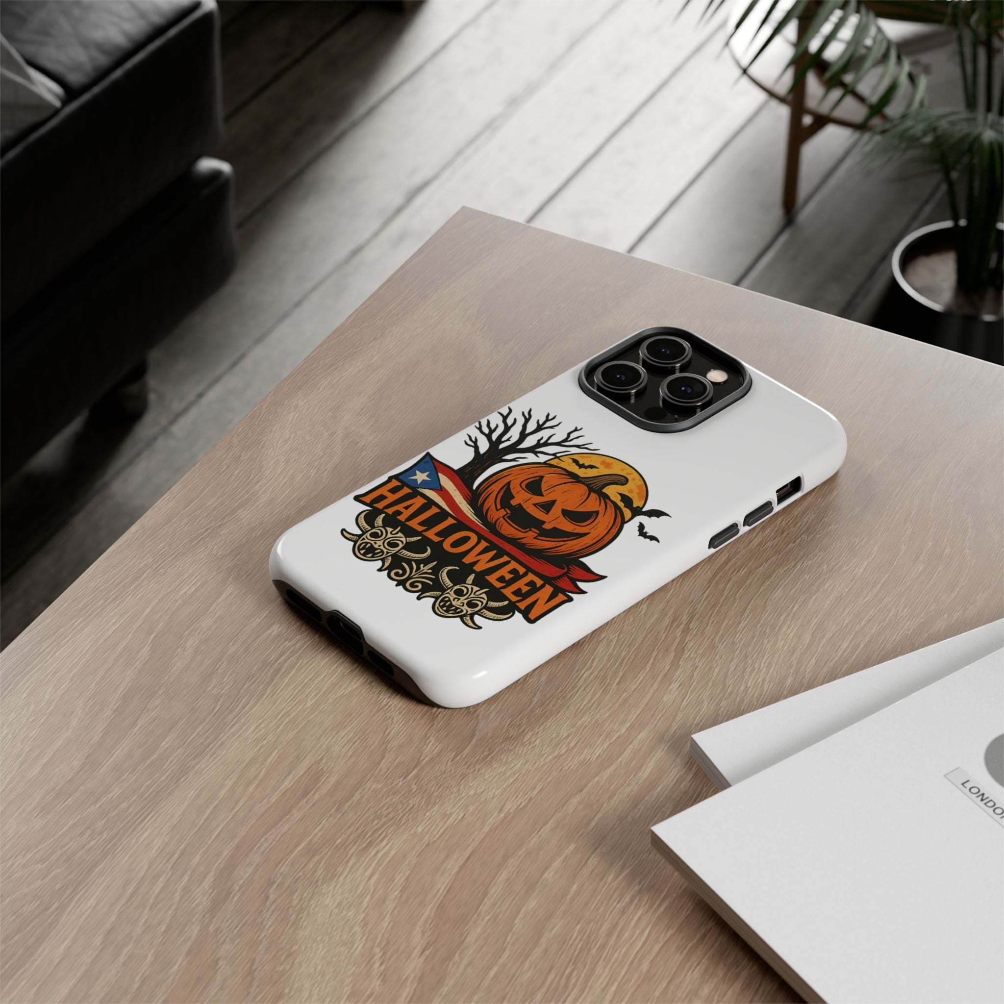 Halloween Phone Case, Tough Phone Case, Spooky Seasonal Cover, Fall Decor Accessory, Trick or Treat Gift, Halloween Celebration