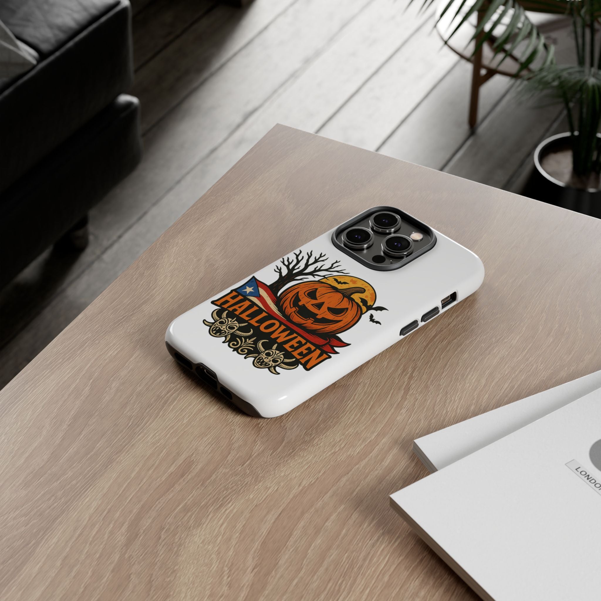 Halloween Phone Case, Tough Phone Case, Spooky Seasonal Cover, Fall Decor Accessory, Trick or Treat Gift, Halloween Celebration