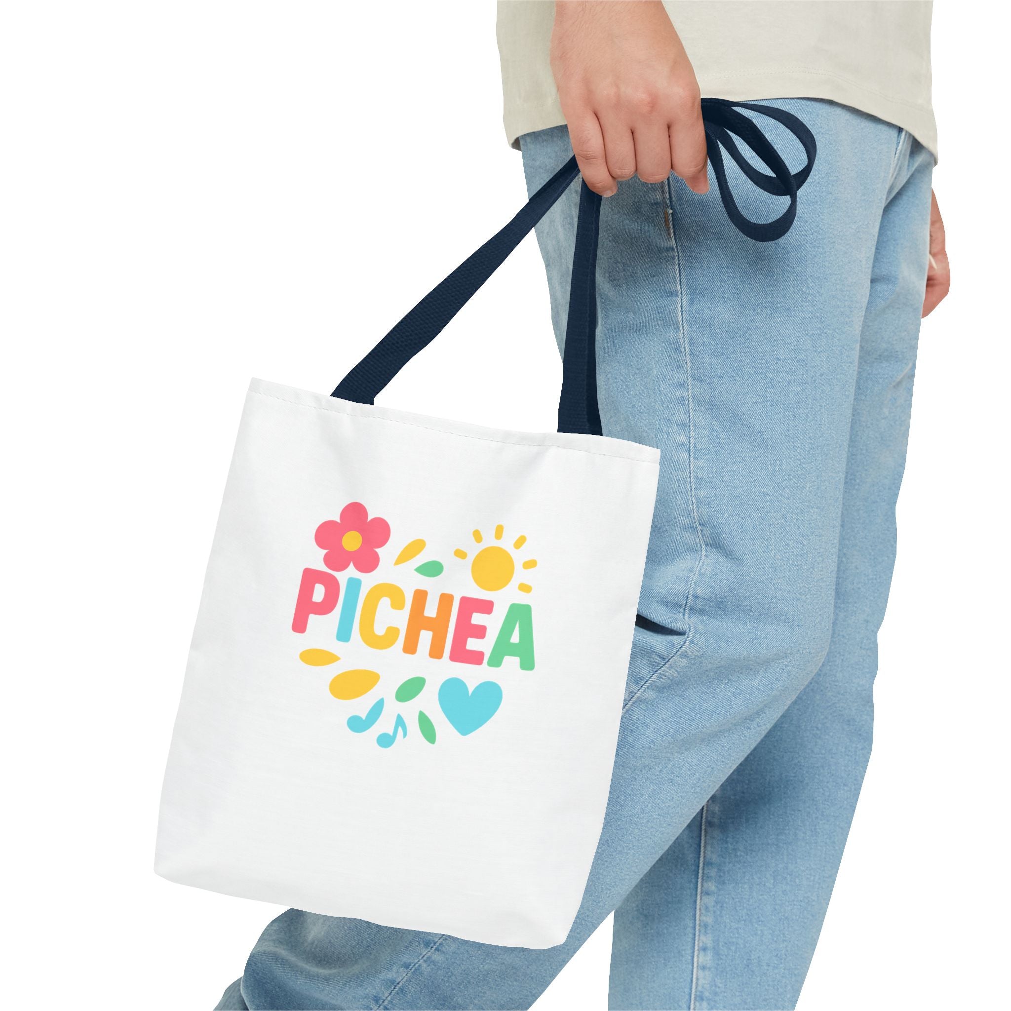 Pichea Colorful Floral Tote Bag, Shopping Bag, Beach Tote, Gift for Her, Eco-Friendly Bag, Spring/Summer Style