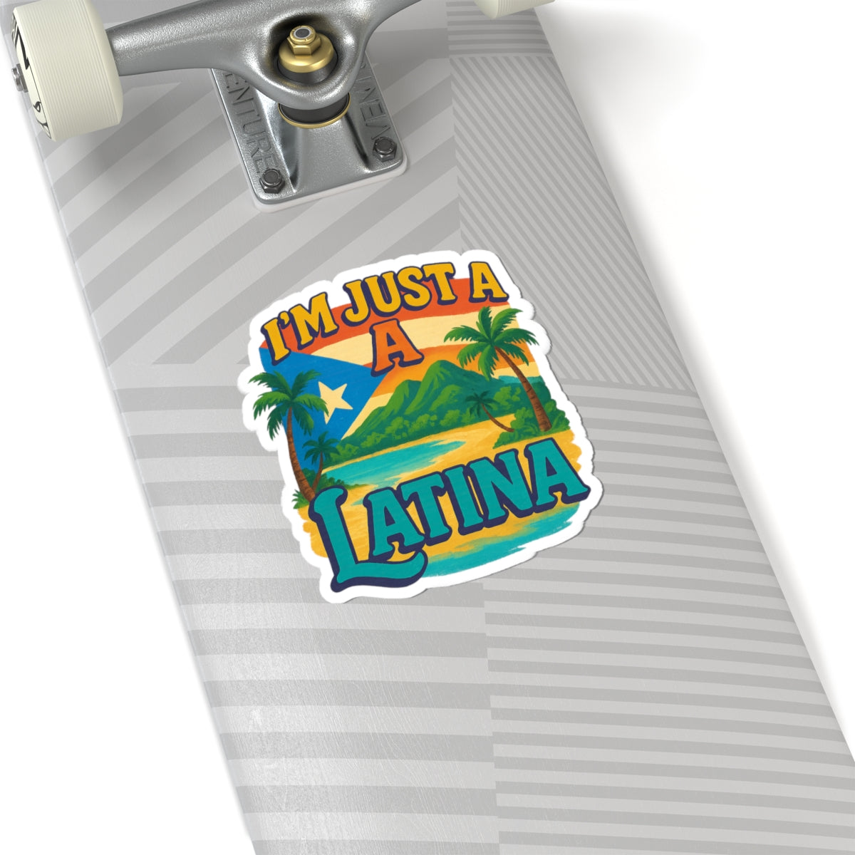 Vibrant Latina Kiss-Cut Stickers for Self-Expression, Laptop Decor, Gifts, Party Favors, Travel Accessories