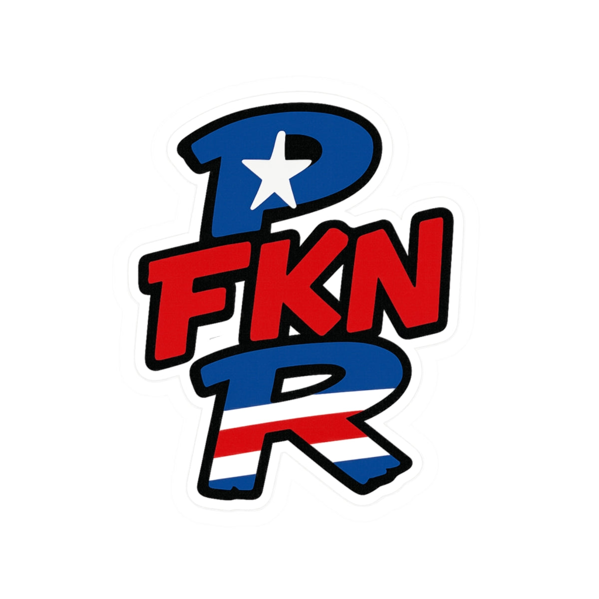 Funky Patriotic Kiss-Cut Stickers