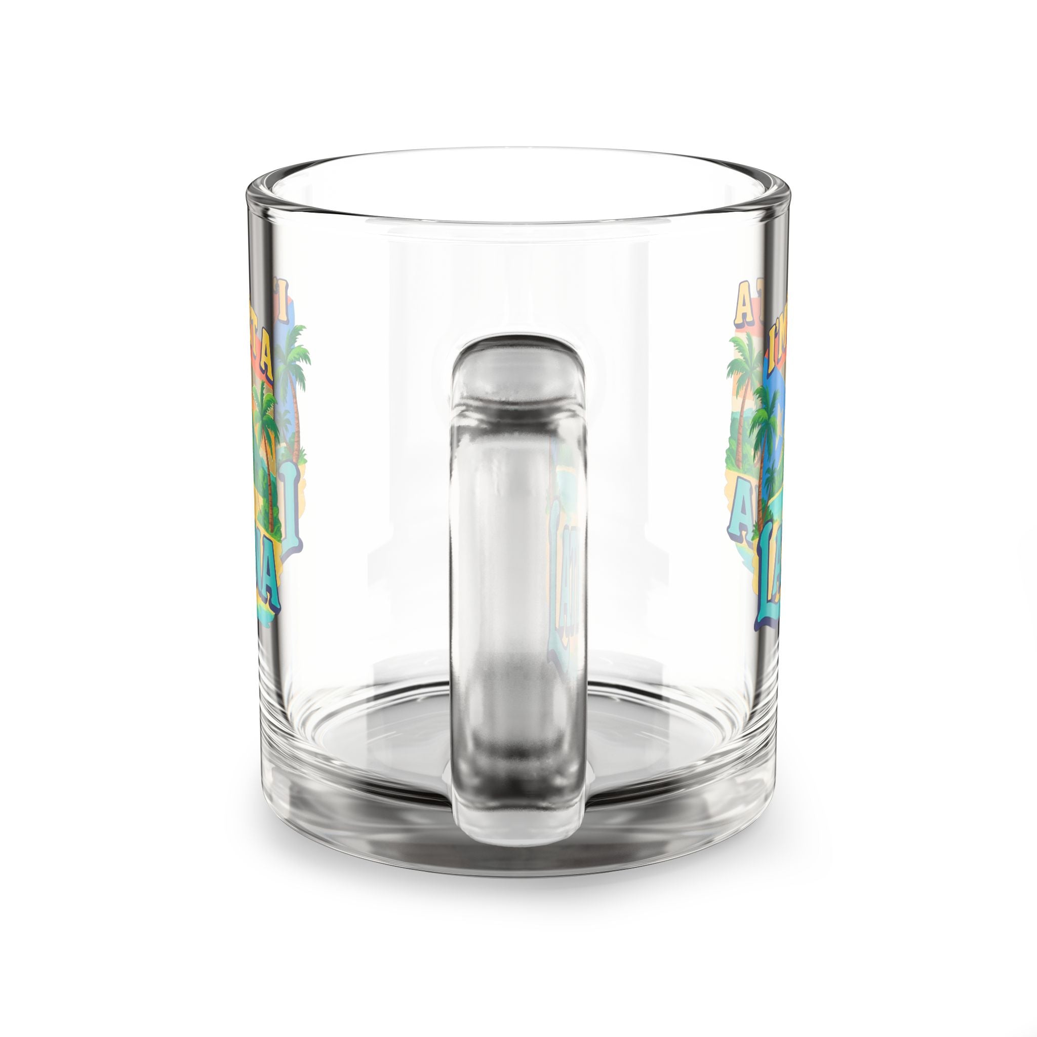 Vibrant Latina Glass Mug | Coffee Cup for Coffee Lovers, Inspirational Gift, Tropical Décor, Unique Drinkware, Latina Pride Mug