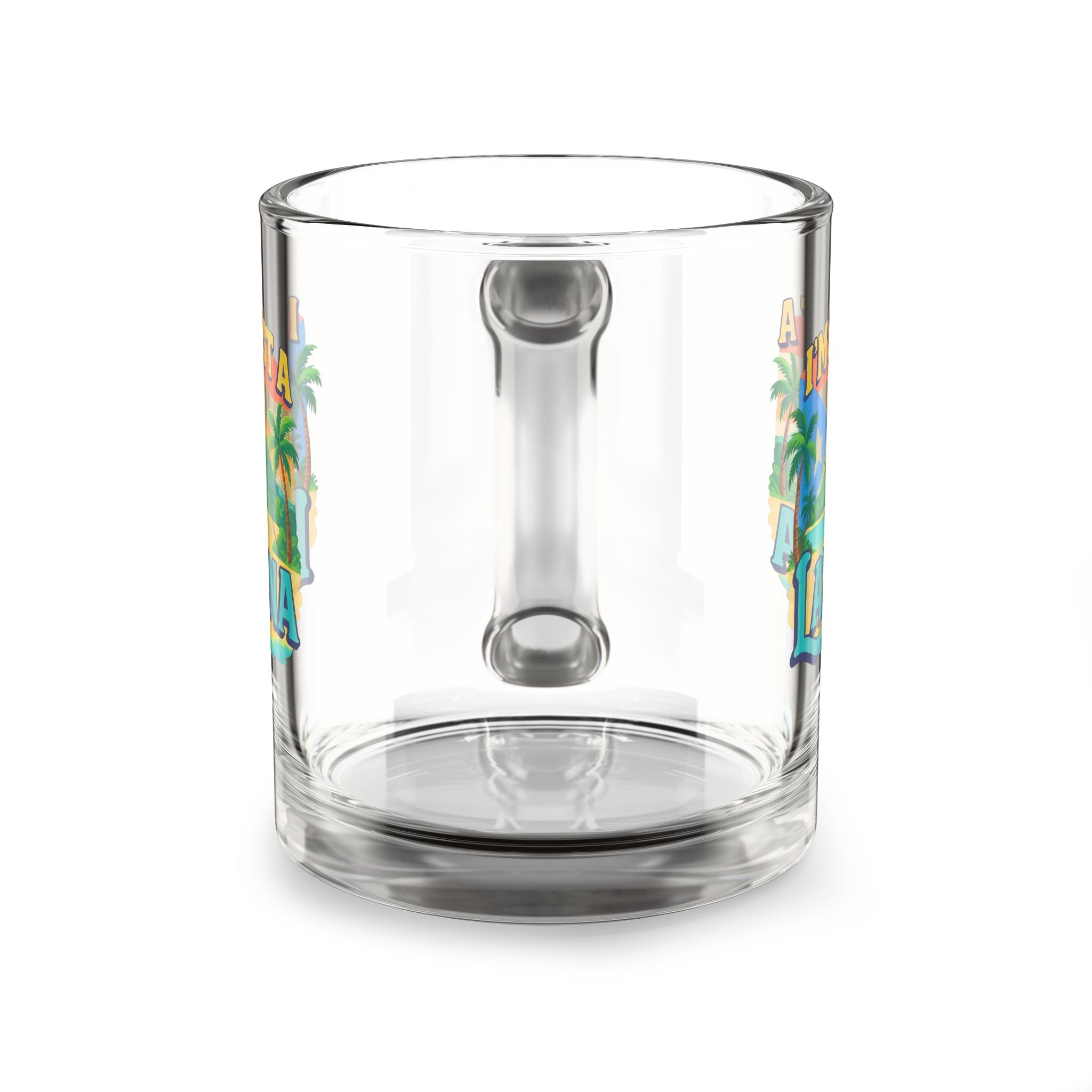 Vibrant Latina Glass Mug | Coffee Cup for Coffee Lovers, Inspirational Gift, Tropical Décor, Unique Drinkware, Latina Pride Mug