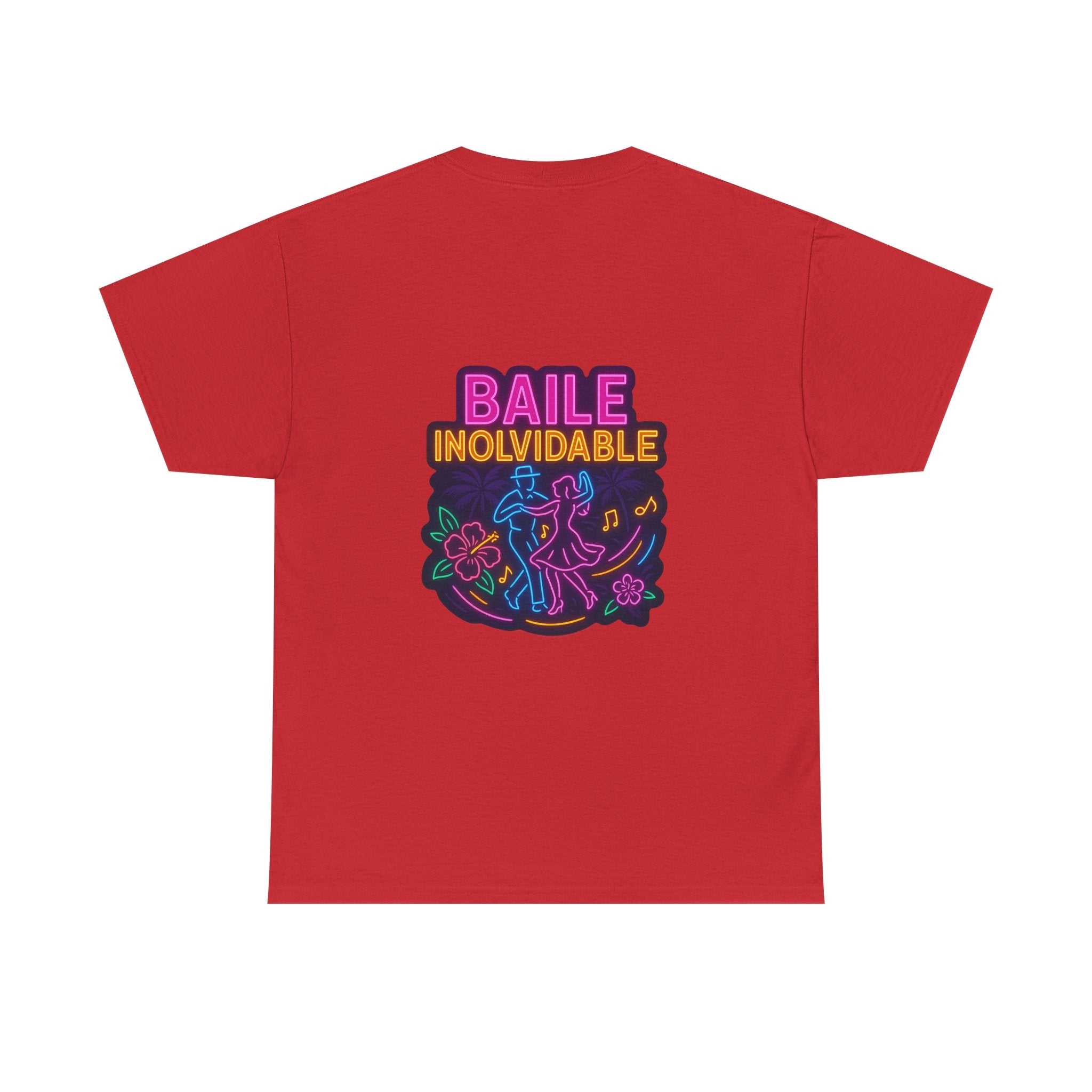 Unisex Heavy Cotton Tee - Colorful 'Baile Inolvidable' T-Shirt