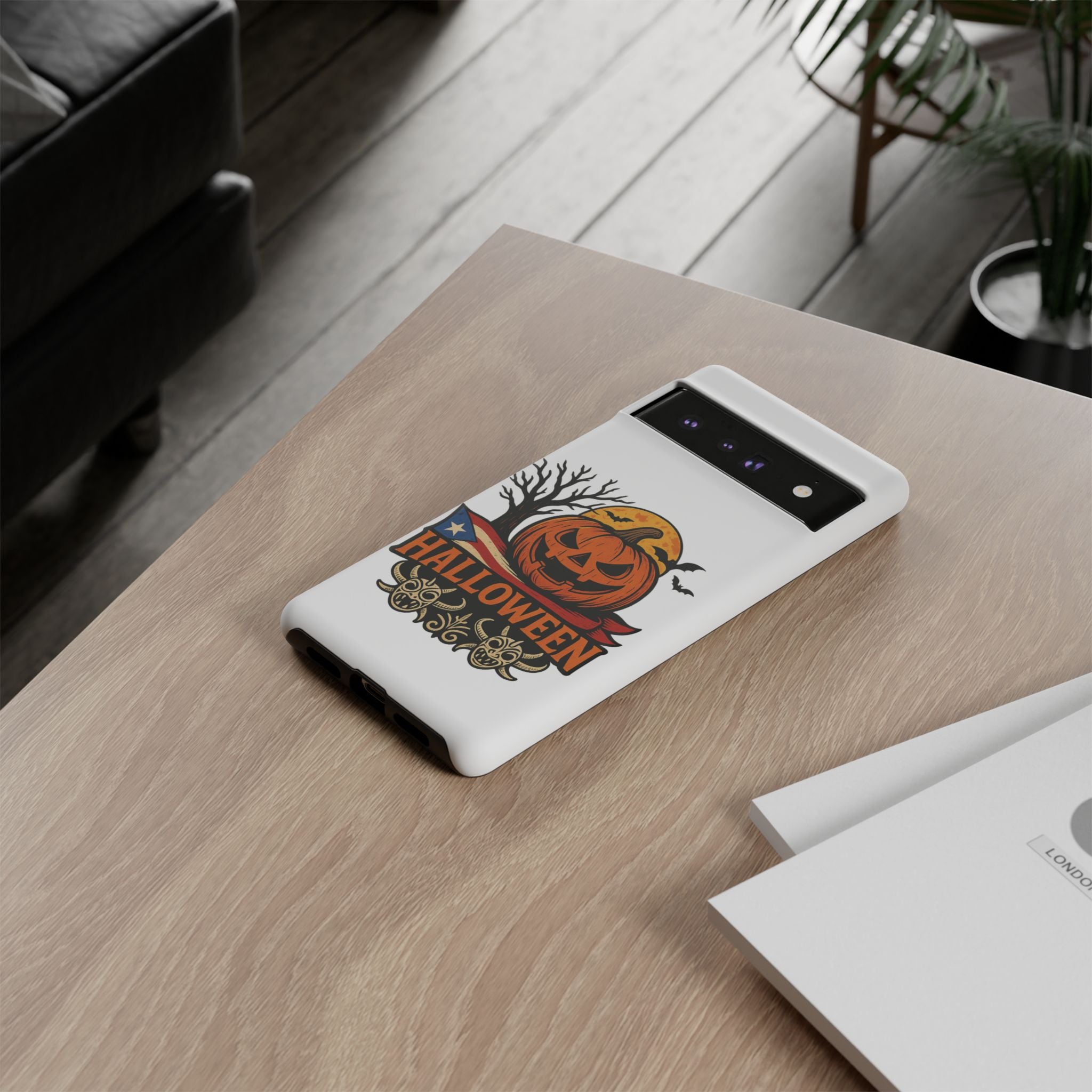 Halloween Phone Case, Tough Phone Case, Spooky Seasonal Cover, Fall Decor Accessory, Trick or Treat Gift, Halloween Celebration