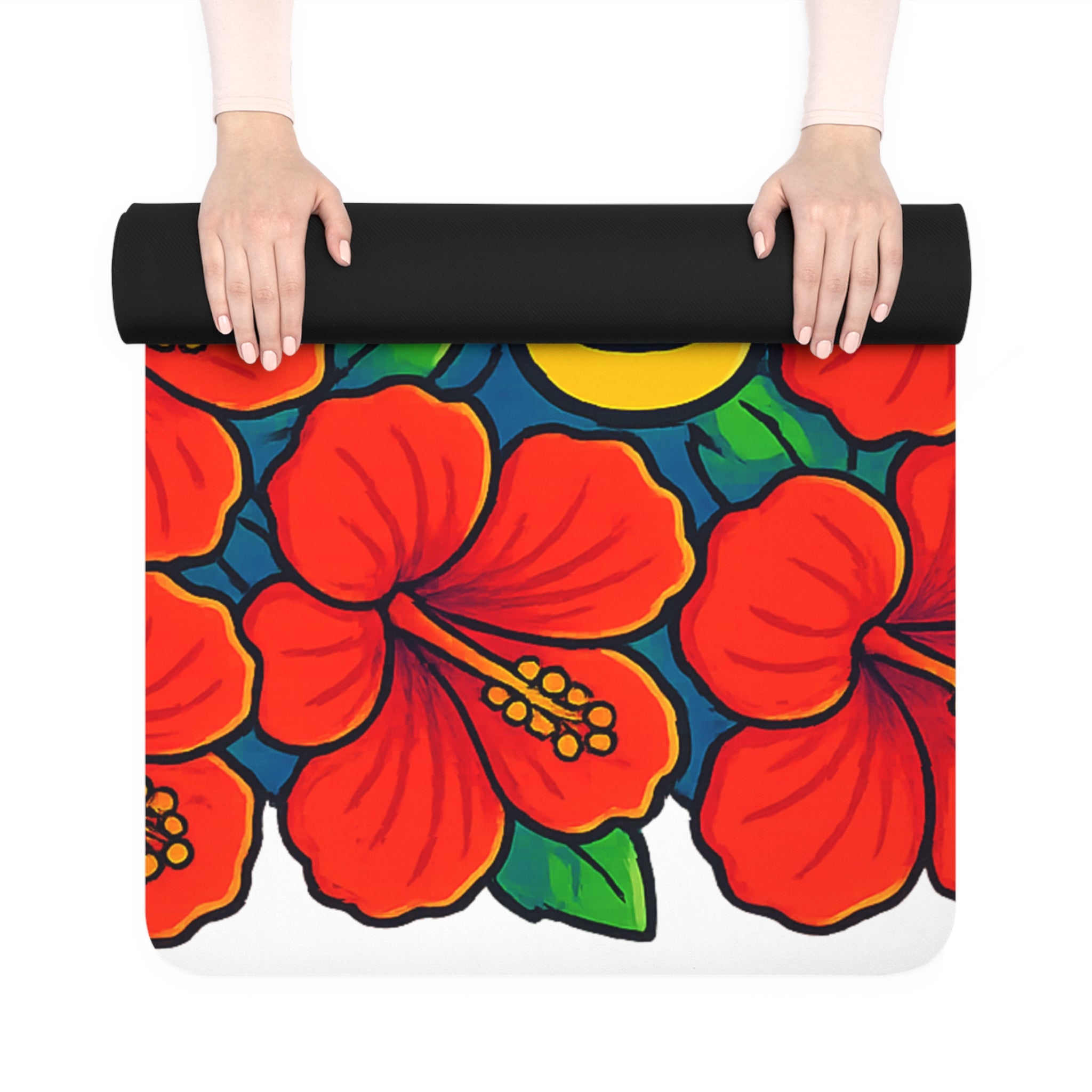 Vibrant Puerto Rico Yoga Mat, Exercise Mat for Pilates, Fitness Gear, Workout Mat, Gift for Yoga Enthusiasts