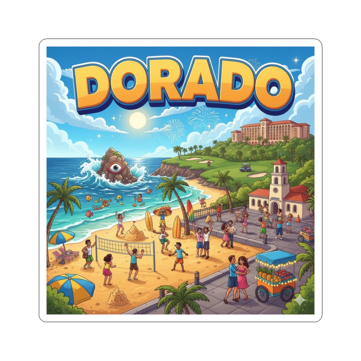 Dorado Kiss-Cut Stickers