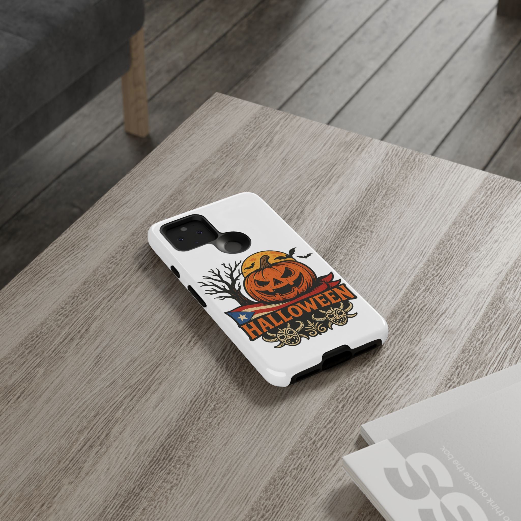 Halloween Phone Case, Tough Phone Case, Spooky Seasonal Cover, Fall Decor Accessory, Trick or Treat Gift, Halloween Celebration