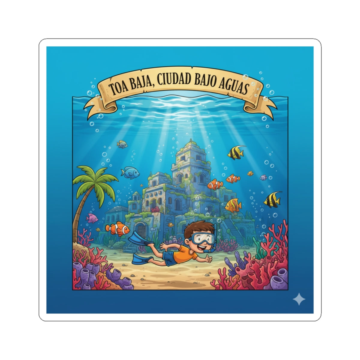 Toa Baja Kiss-Cut Stickers