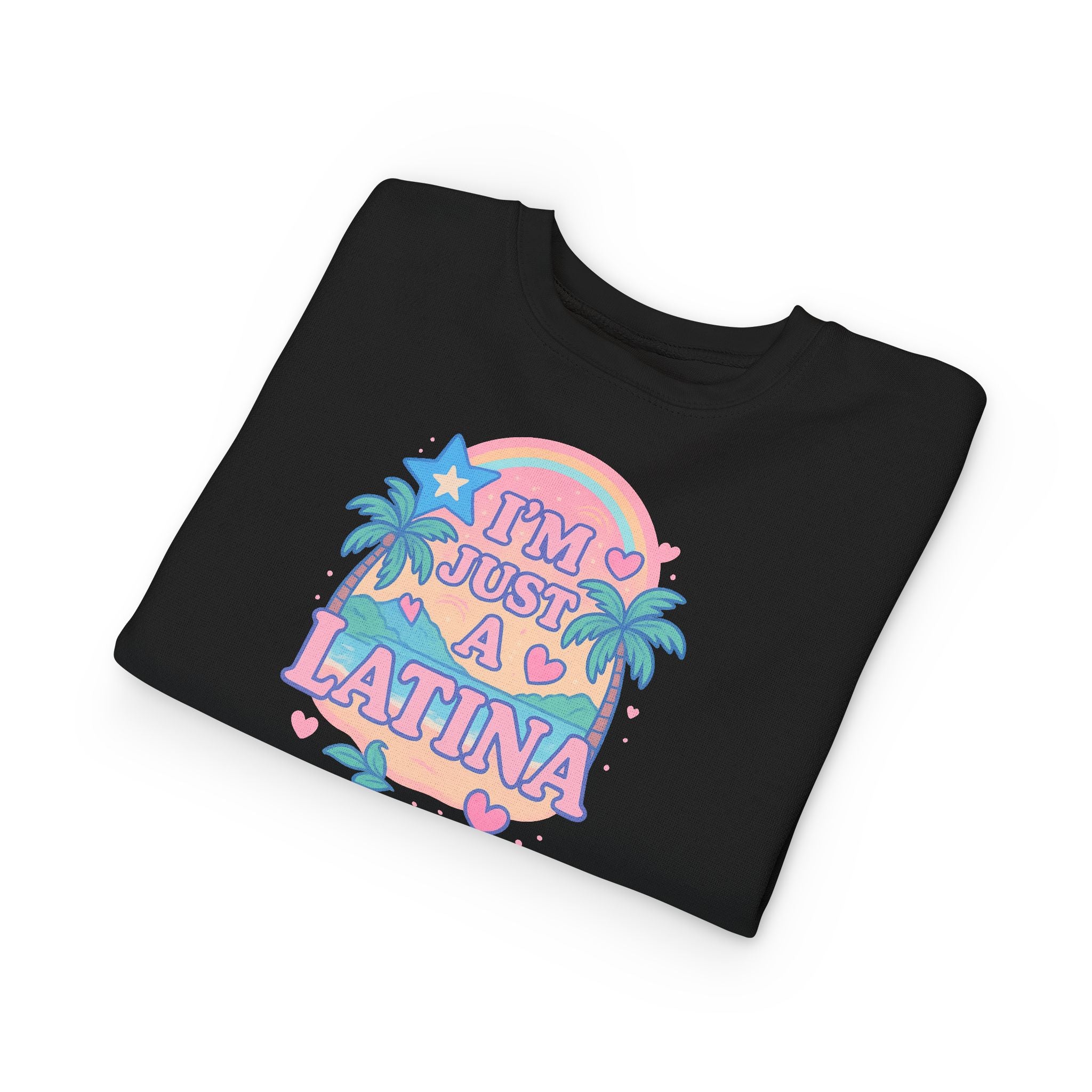 Toddler Sweatshirt - I'm Just a Latina - Cute Kid's Apparel, Birthday Gift, Celebrate Latina Pride, Casual Outfit, Everyday Wear