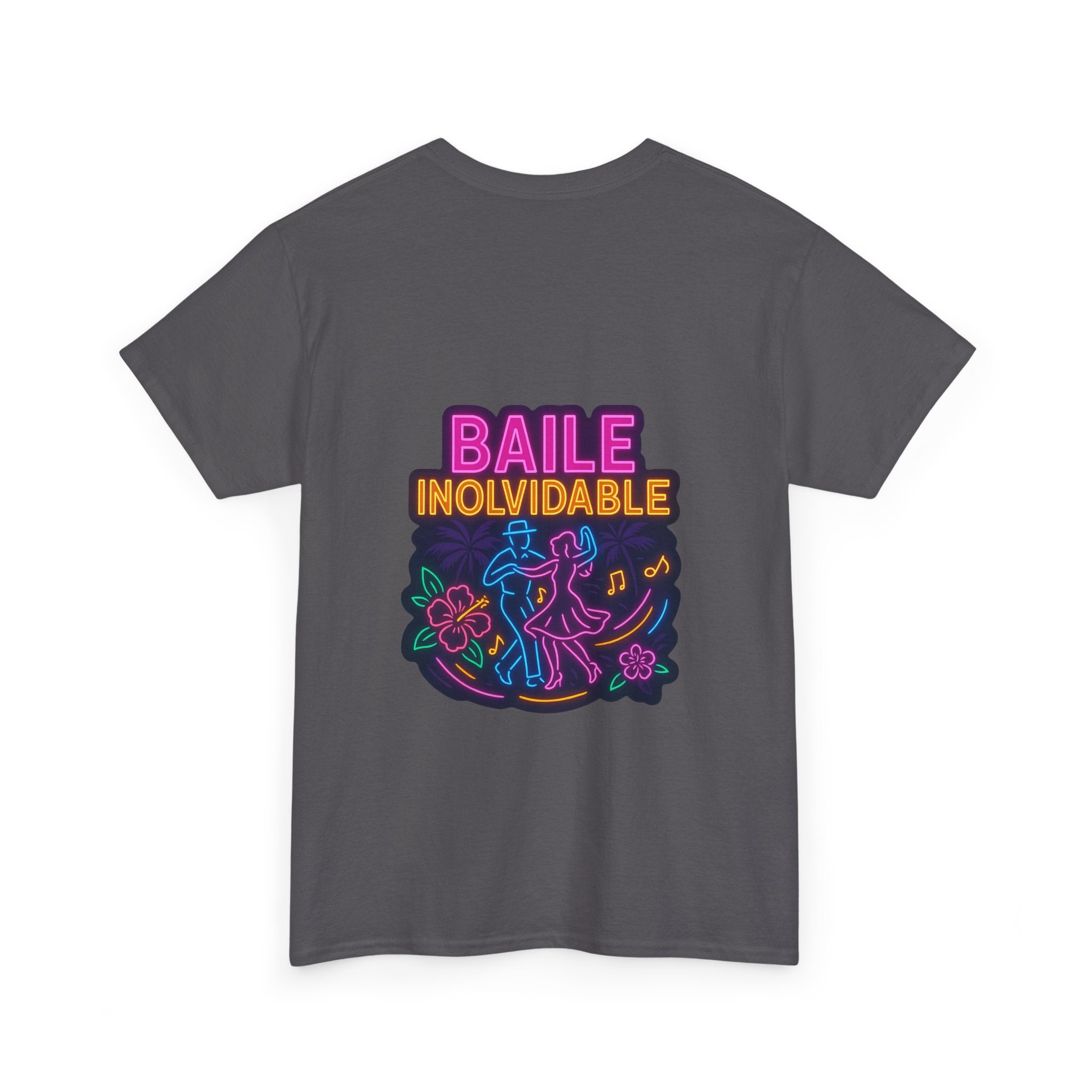 Unisex Heavy Cotton Tee - Colorful 'Baile Inolvidable' T-Shirt