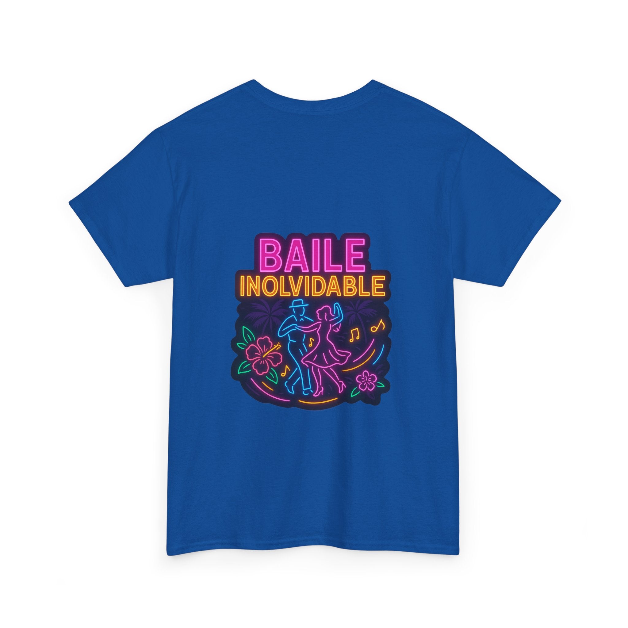 Unisex Heavy Cotton Tee - Colorful 'Baile Inolvidable' T-Shirt