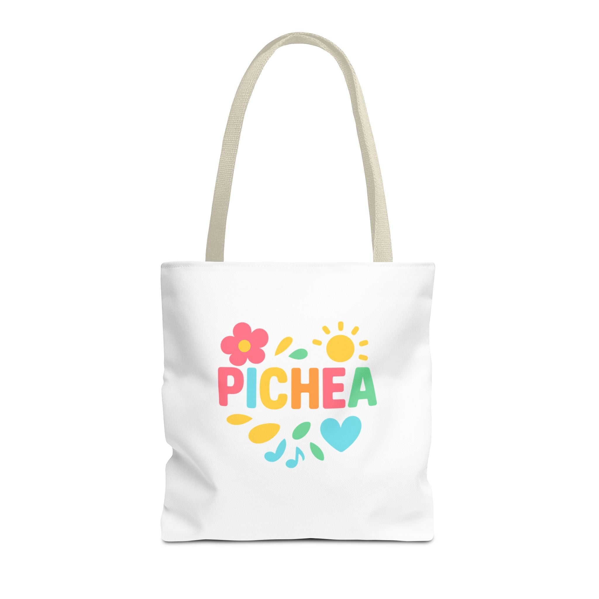 Pichea Colorful Floral Tote Bag, Shopping Bag, Beach Tote, Gift for Her, Eco-Friendly Bag, Spring/Summer Style