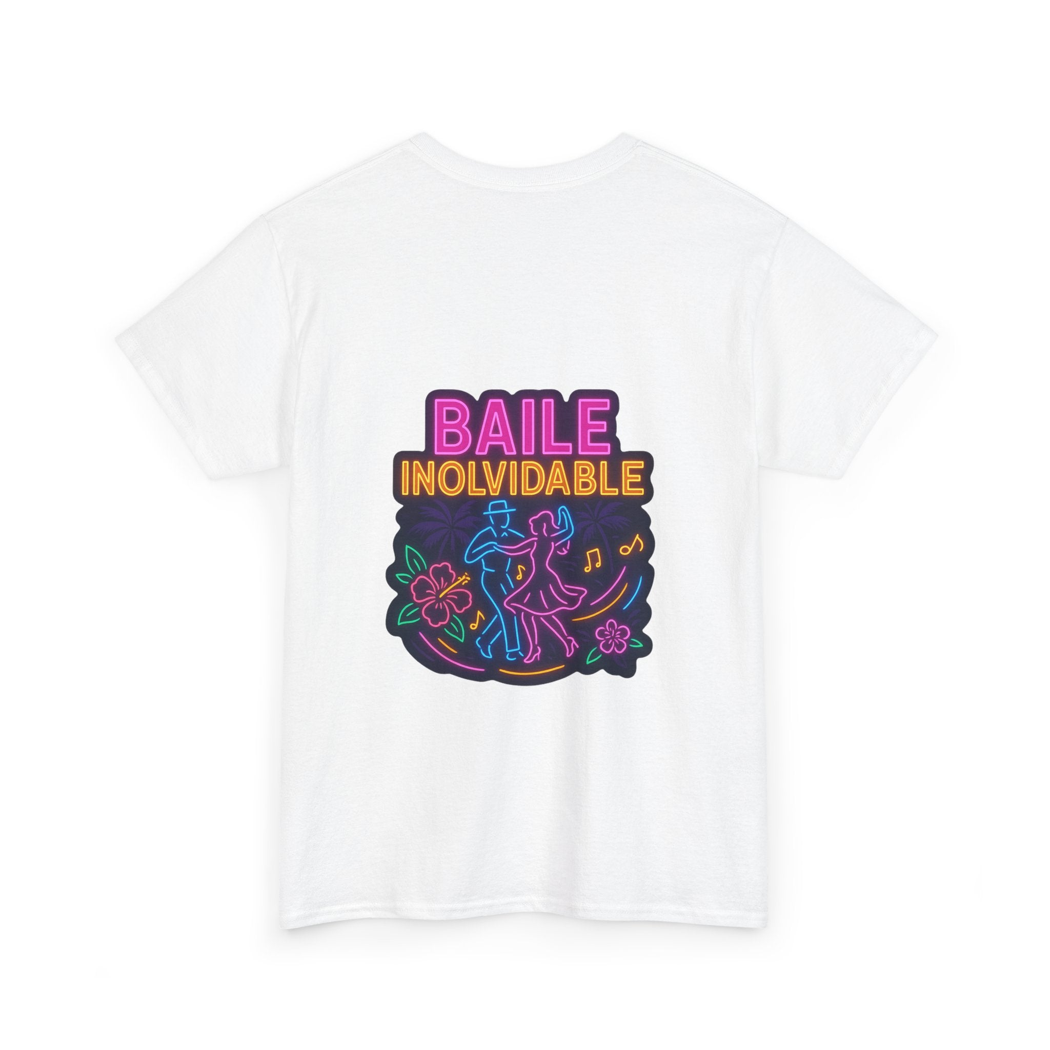 Unisex Heavy Cotton Tee - Colorful 'Baile Inolvidable' T-Shirt