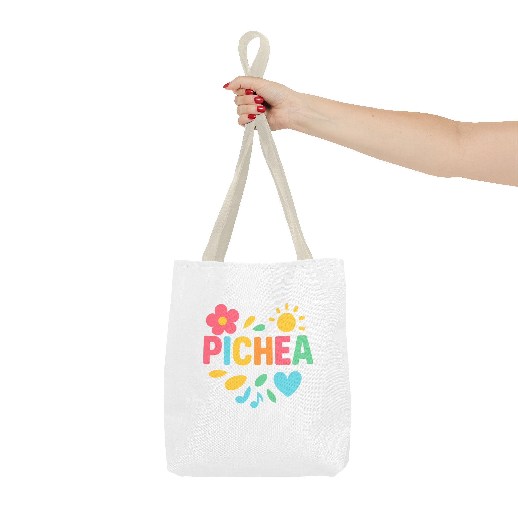 Pichea Colorful Floral Tote Bag, Shopping Bag, Beach Tote, Gift for Her, Eco-Friendly Bag, Spring/Summer Style