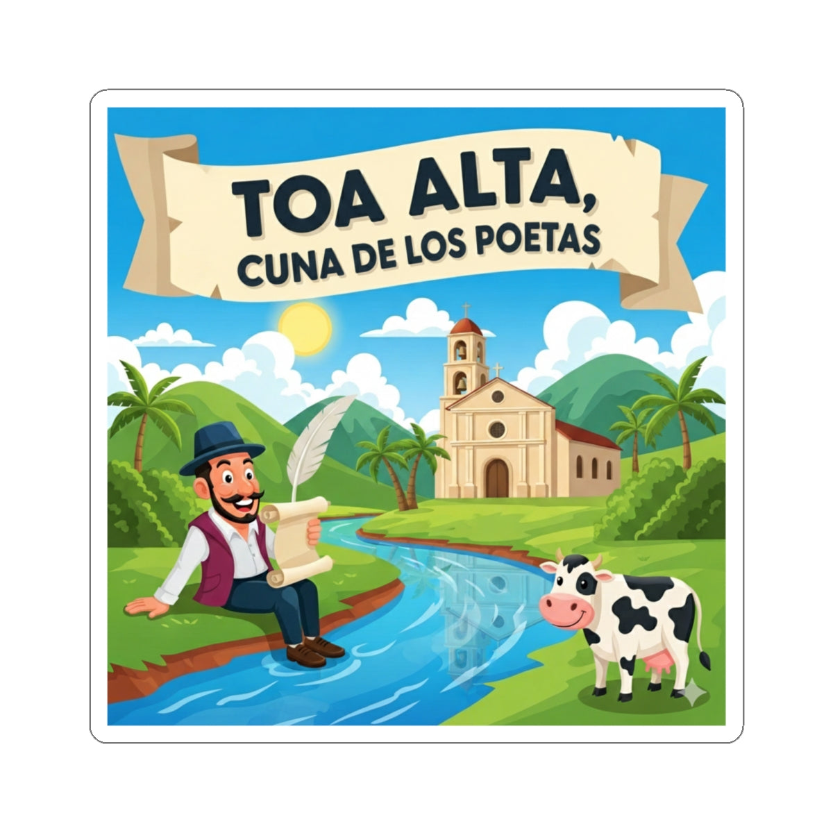 Toa Alta Kiss-Cut Stickers