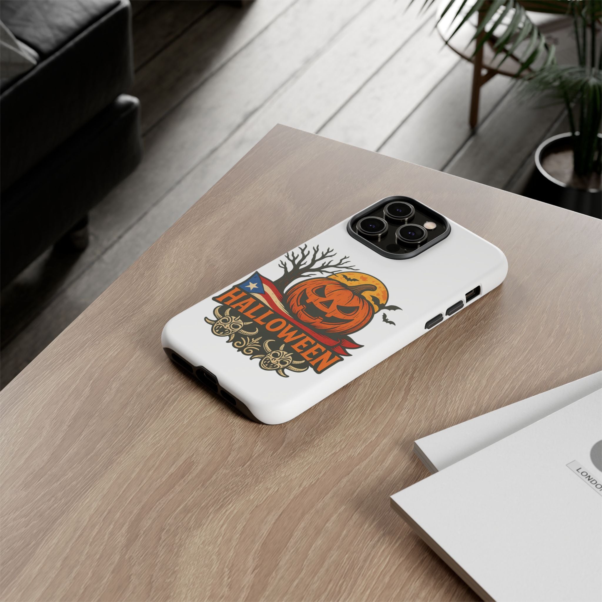 Halloween Phone Case, Tough Phone Case, Spooky Seasonal Cover, Fall Decor Accessory, Trick or Treat Gift, Halloween Celebration