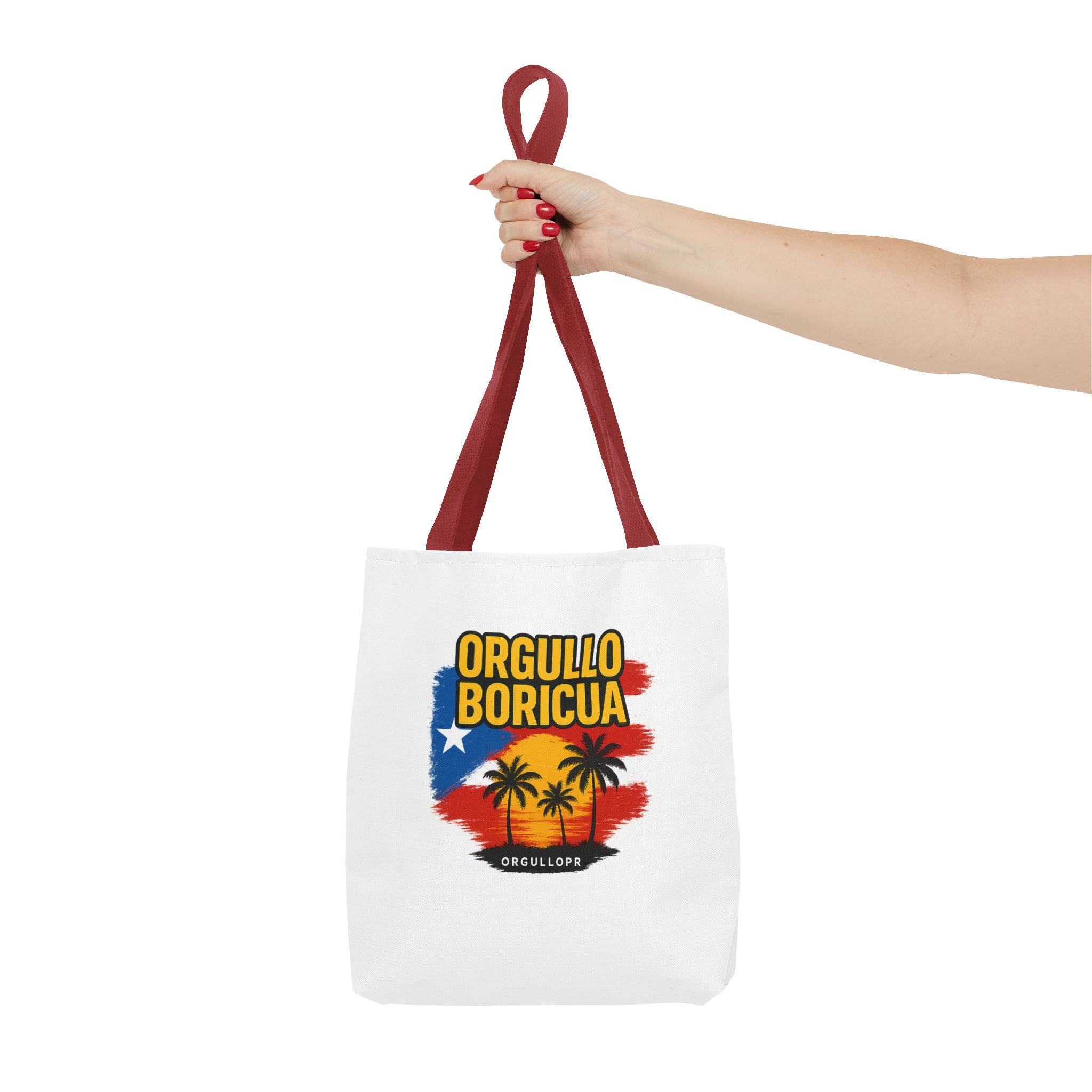 Proud Boricua Tote Bag - Puerto Rican Flag Design