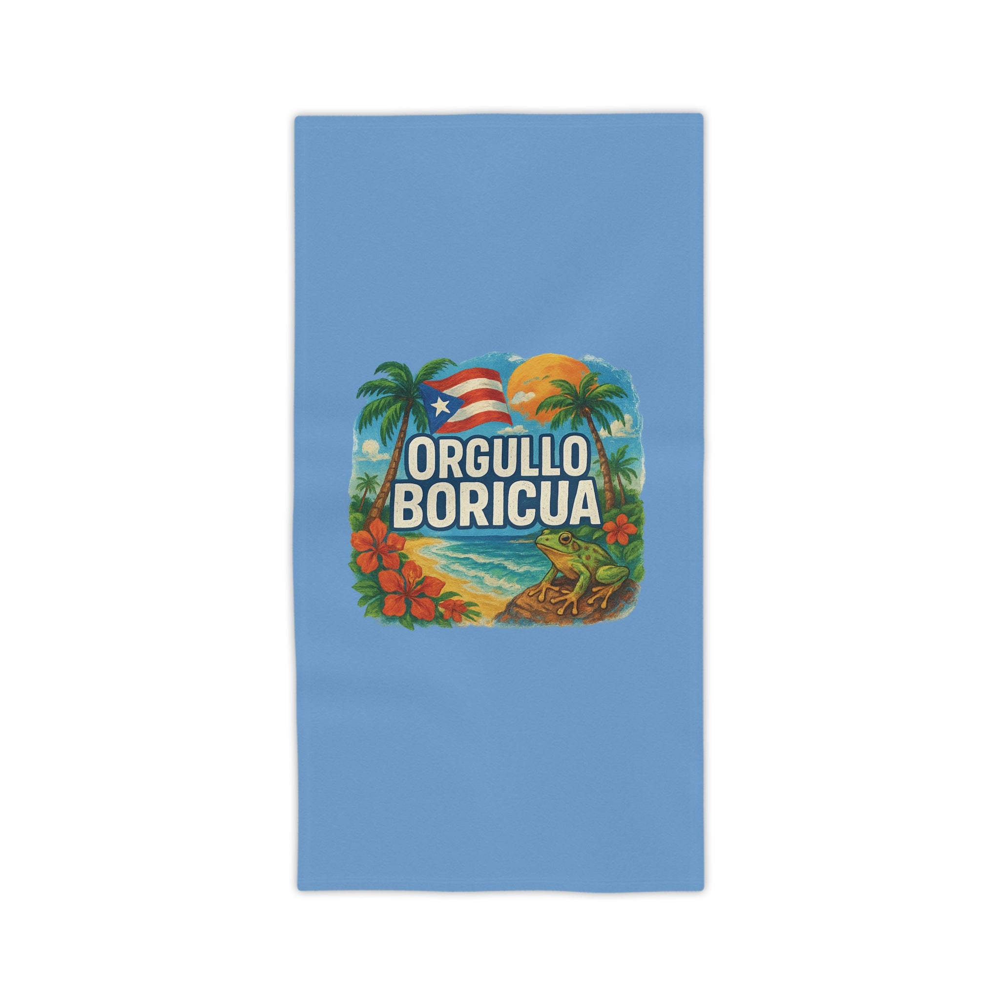 Proud Boricua Beach Towels, Tropical Pool Towels, Summer Vibes Terry Cloth, Puerto Rican Gifts, Beach Accessories