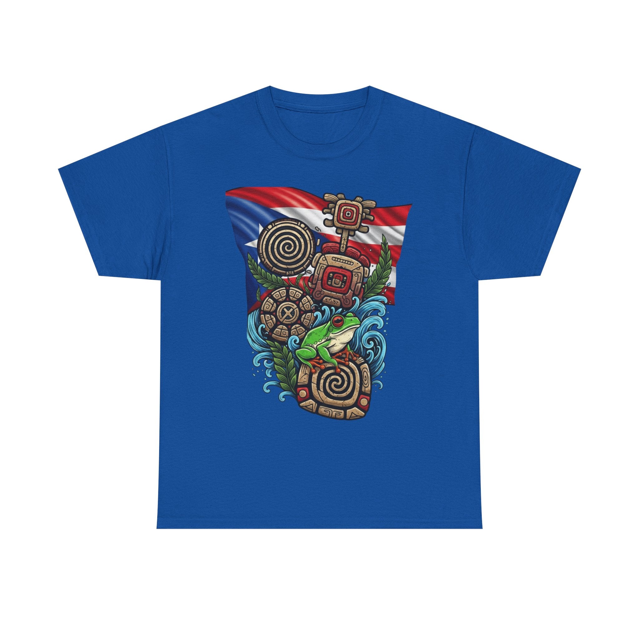 T-Shirt Featuring Tropical Island Design
