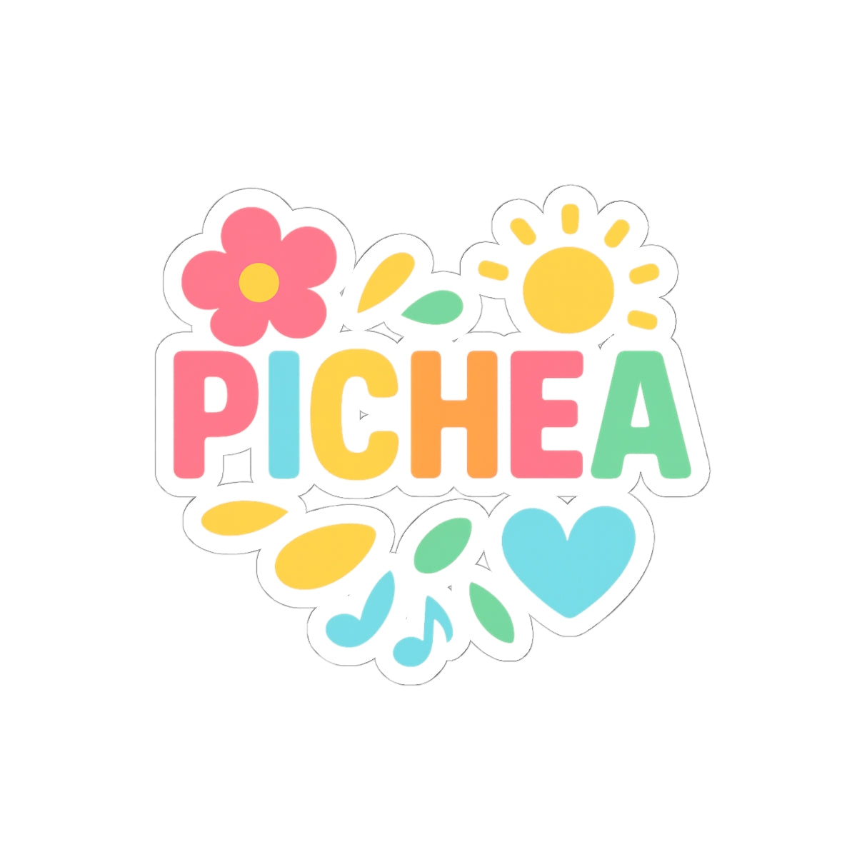 Pichea Colorful Kiss-Cut Stickers for Laptop, Water Bottle, Journal, Gift, Home Decor