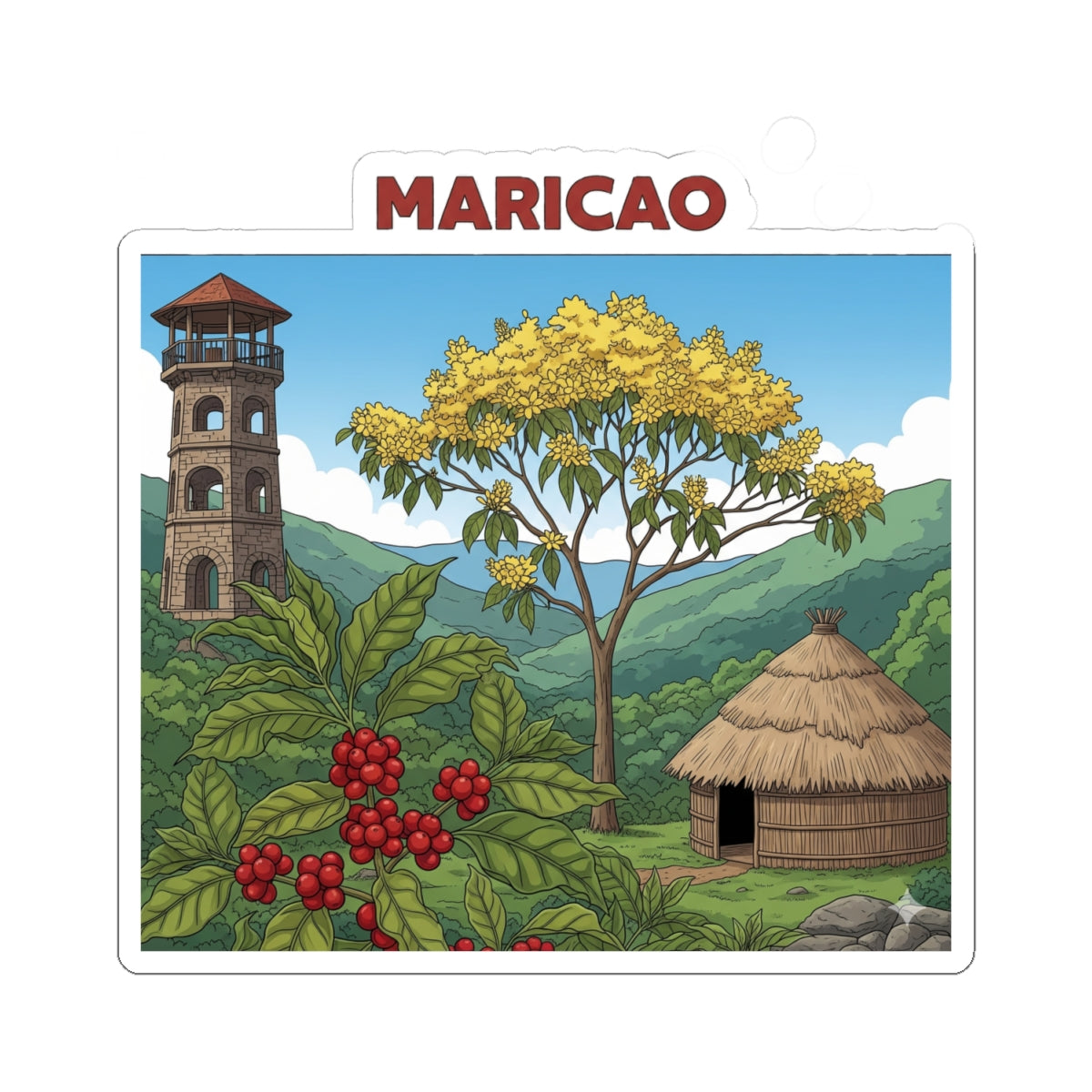 Maricao Kiss-Cut Stickers