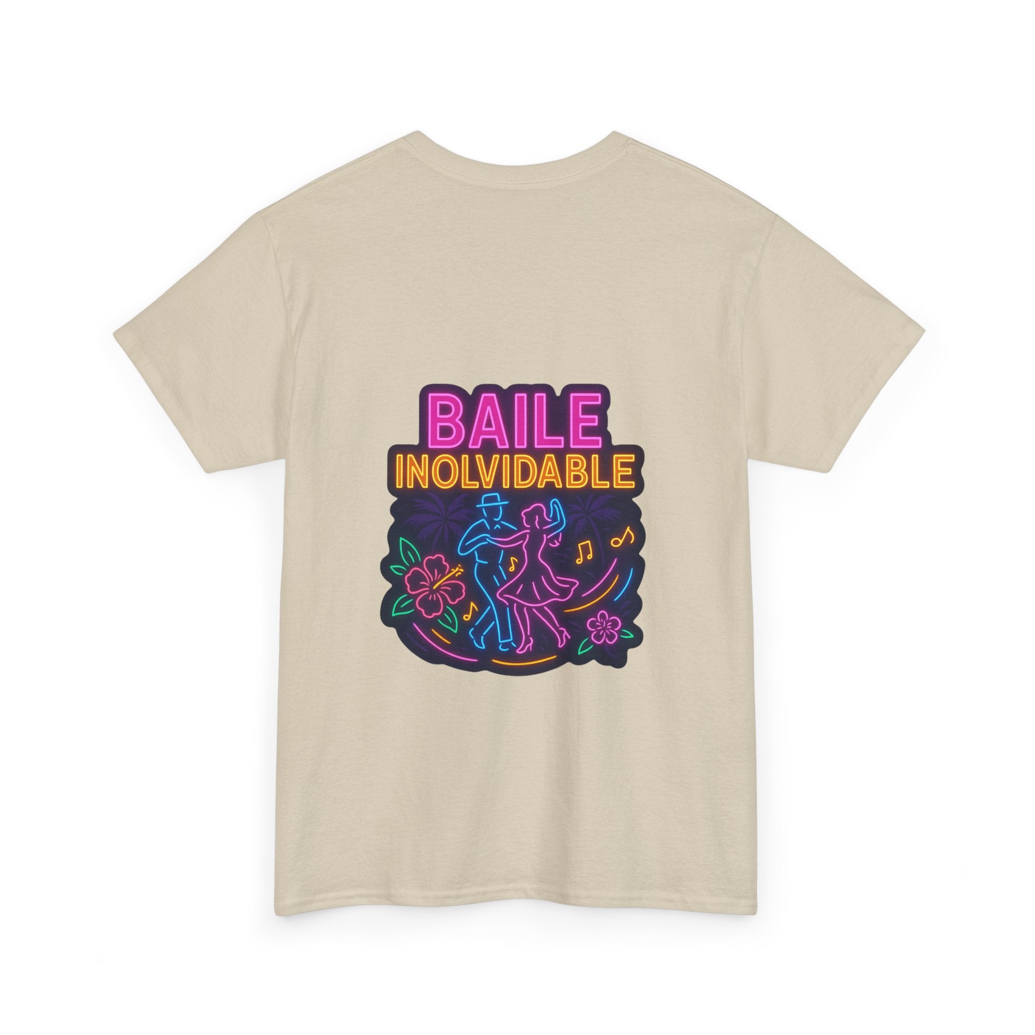 Unisex Heavy Cotton Tee - Colorful 'Baile Inolvidable' T-Shirt