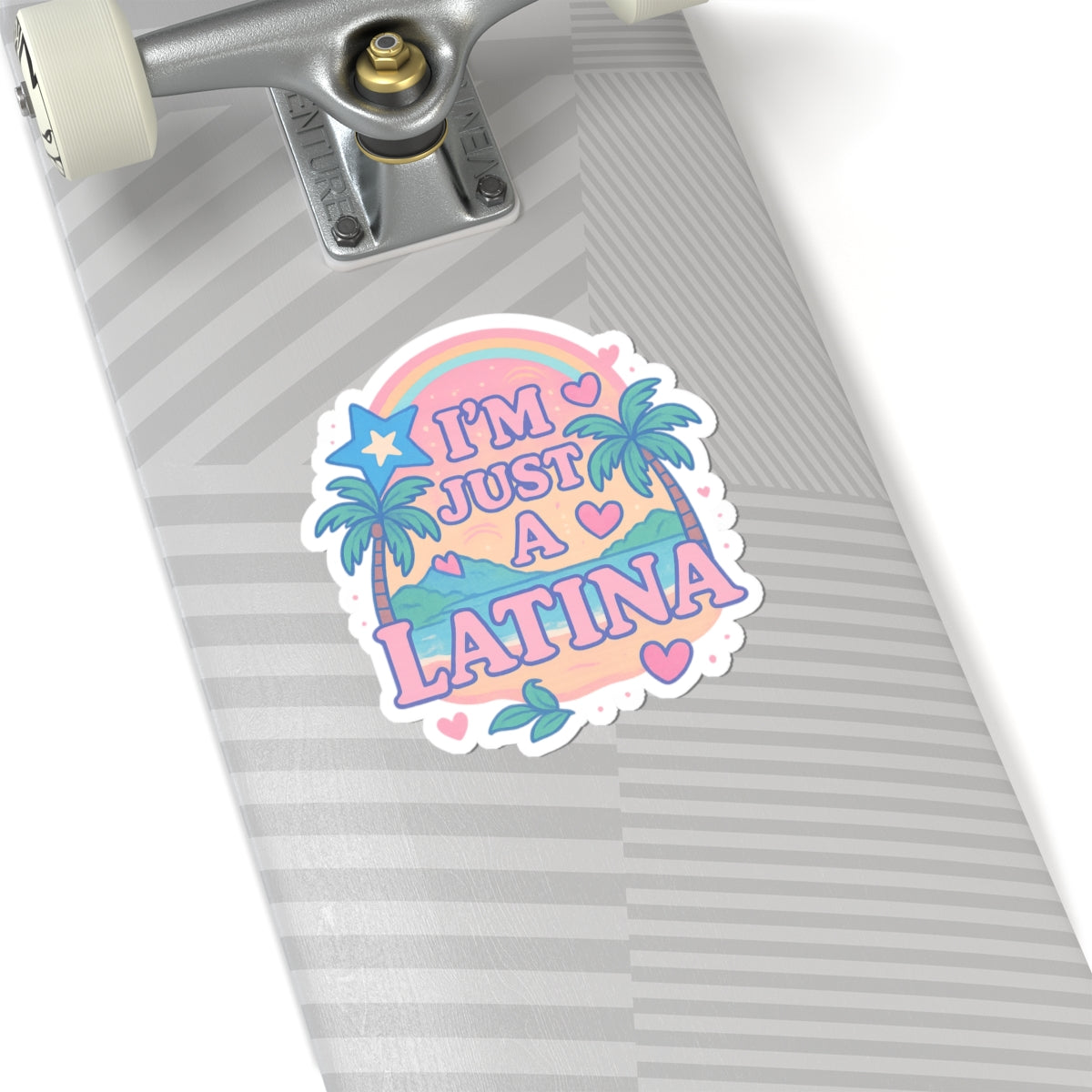 Vibrant Latina Kiss-Cut Stickers | Cute Tropical Aesthetic, Laptop Decals, Party Decor, Gift for Her, Fun Bedroom Decor
