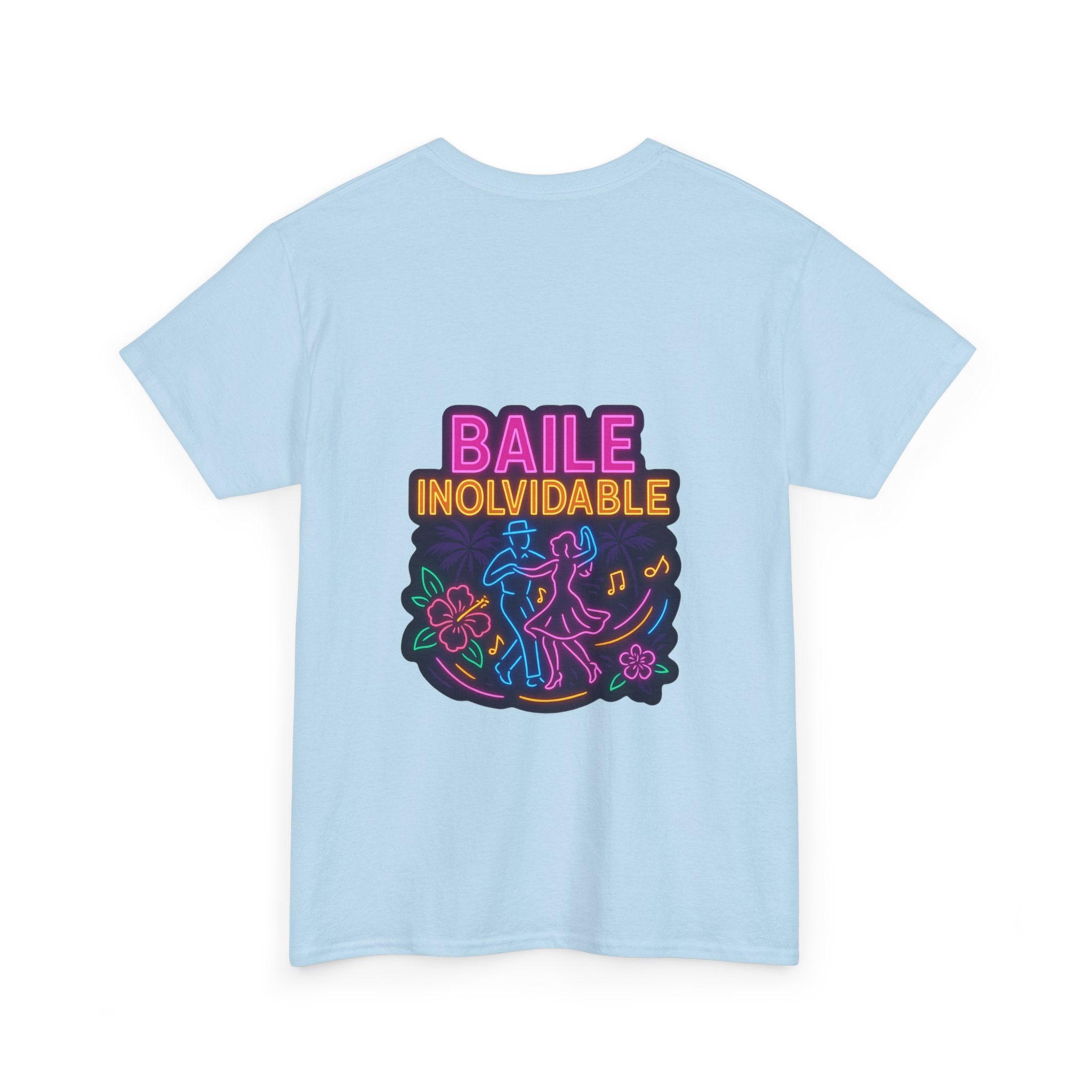 Unisex Heavy Cotton Tee - Colorful 'Baile Inolvidable' T-Shirt