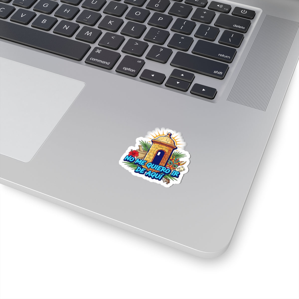 Kiss-Cut Sticker - "No Me Quiero Ir De Aquí" | Tropical Vibe, Fun Decor for Laptops, Scrapbooking, Gifts, Party Favors