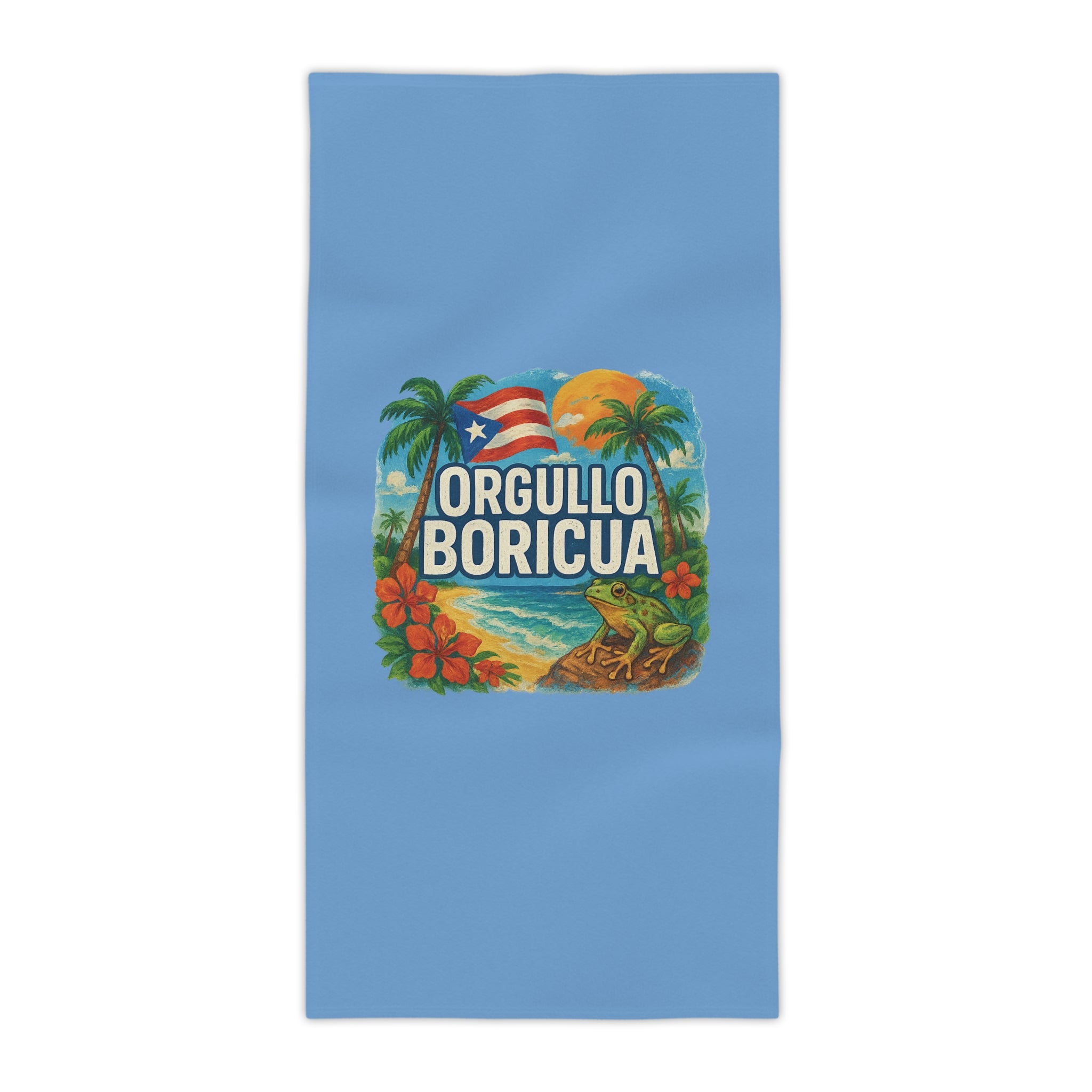 Proud Boricua Beach Towels, Tropical Pool Towels, Summer Vibes Terry Cloth, Puerto Rican Gifts, Beach Accessories