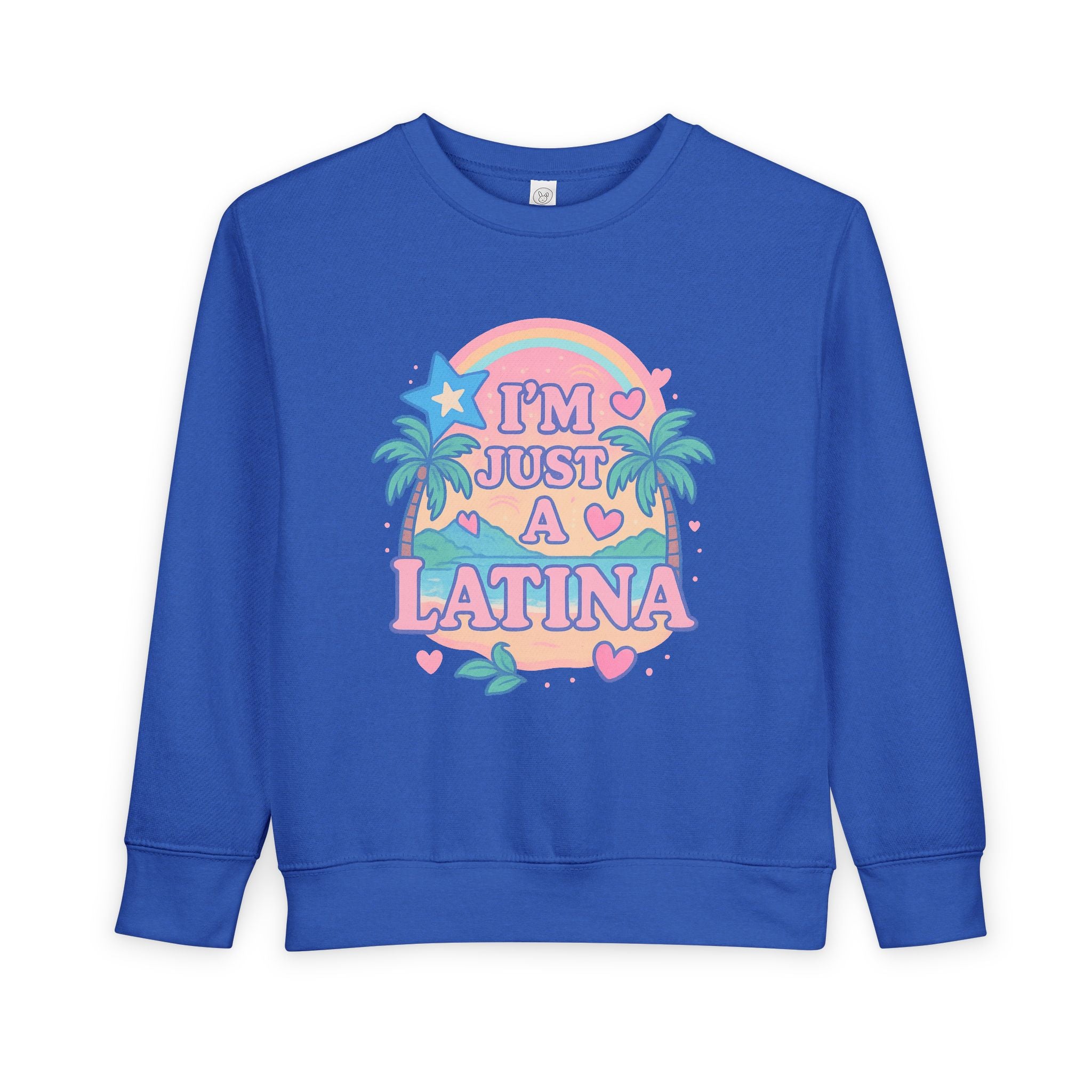 Toddler Sweatshirt - I'm Just a Latina - Cute Kid's Apparel, Birthday Gift, Celebrate Latina Pride, Casual Outfit, Everyday Wear