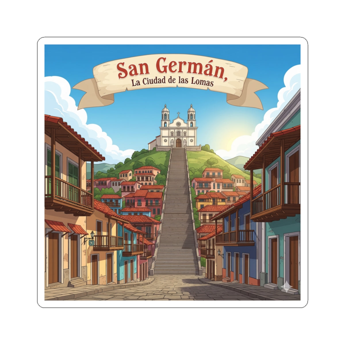 San Germán Kiss-Cut Stickers