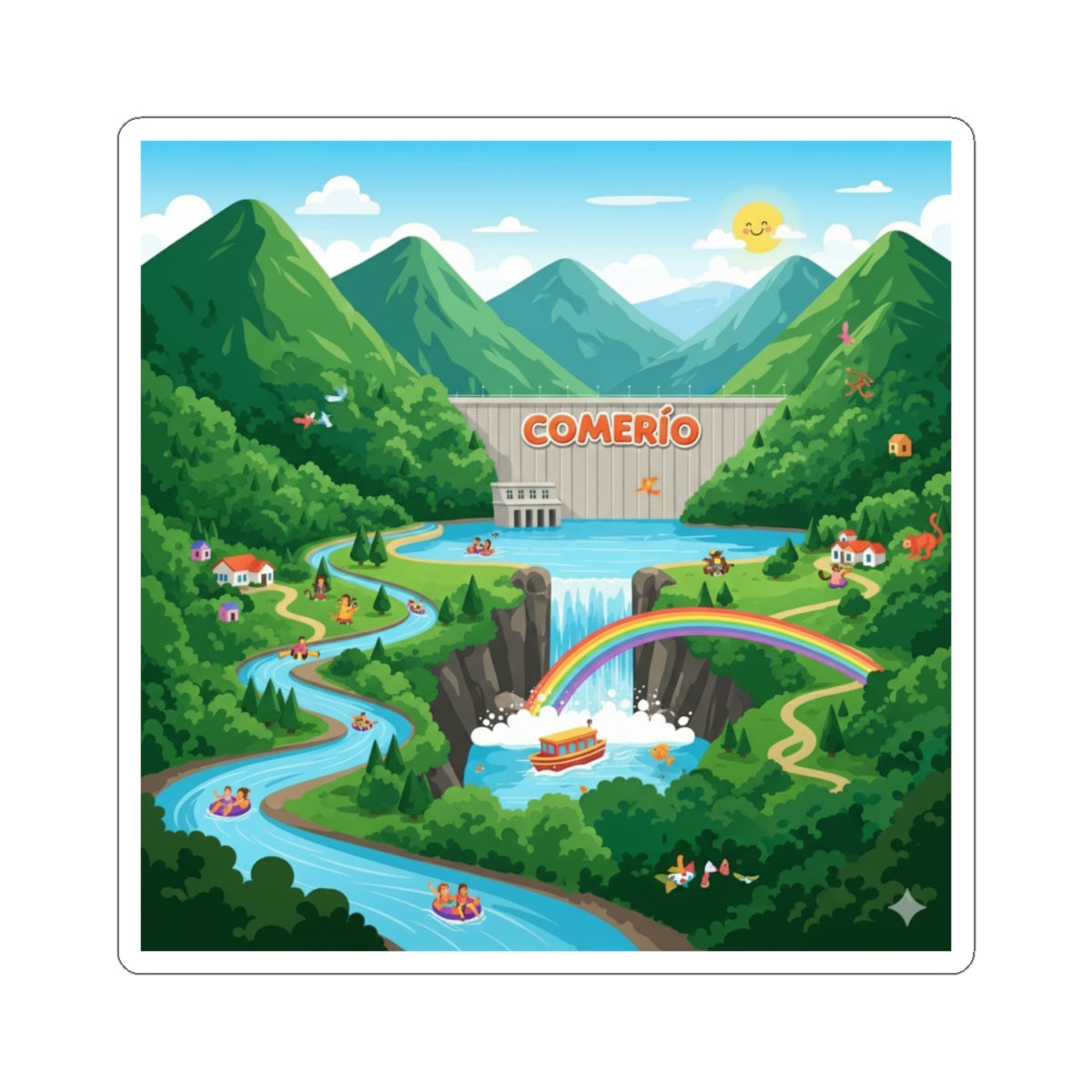 Comerío Kiss-Cut Stickers