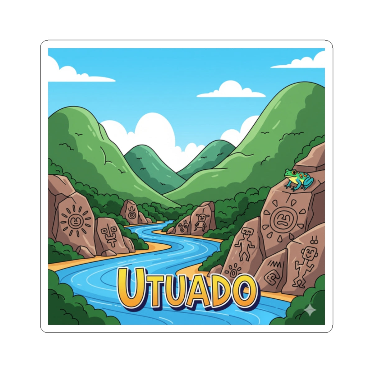 Utuado Kiss-Cut Stickers