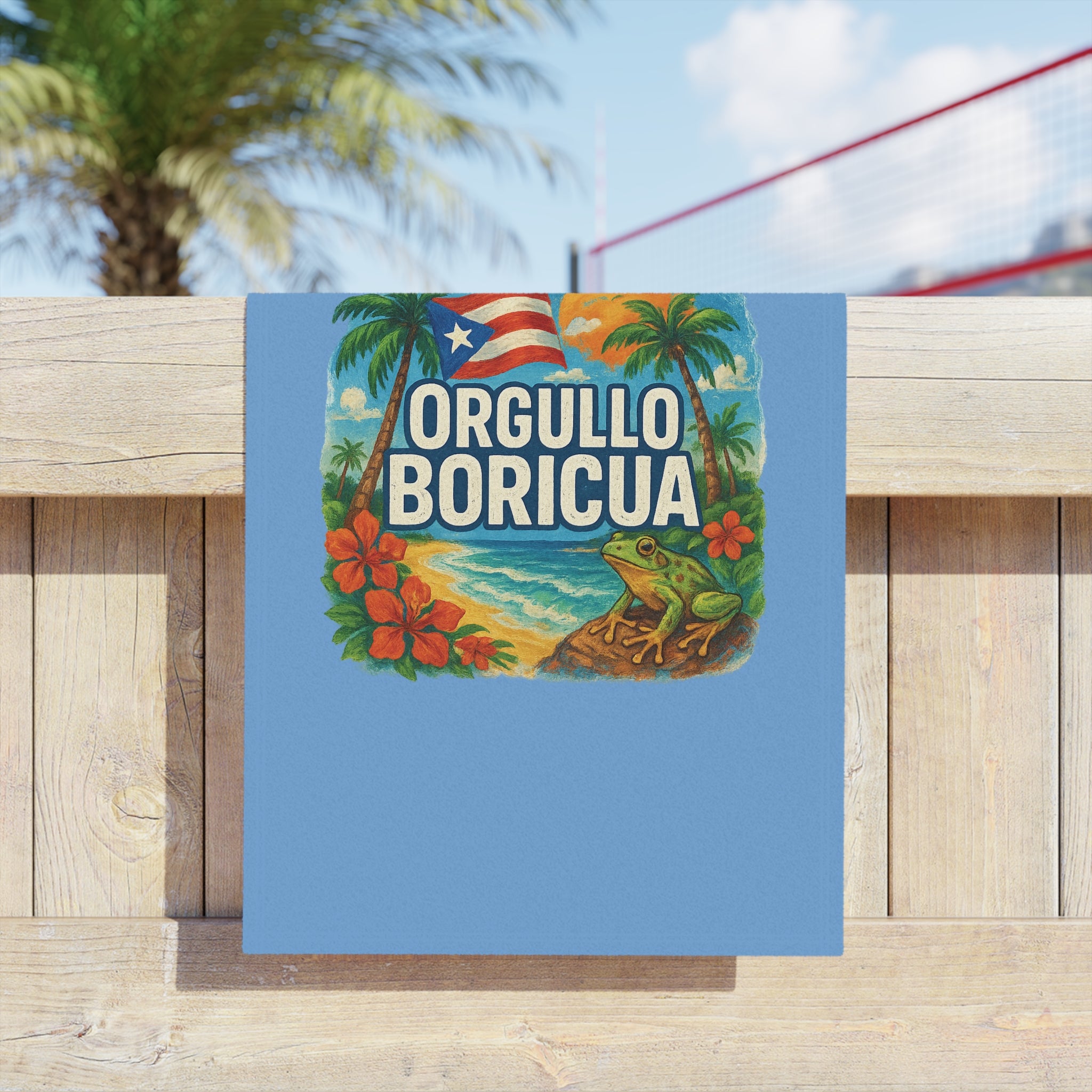 Proud Boricua Beach Towels, Tropical Pool Towels, Summer Vibes Terry Cloth, Puerto Rican Gifts, Beach Accessories