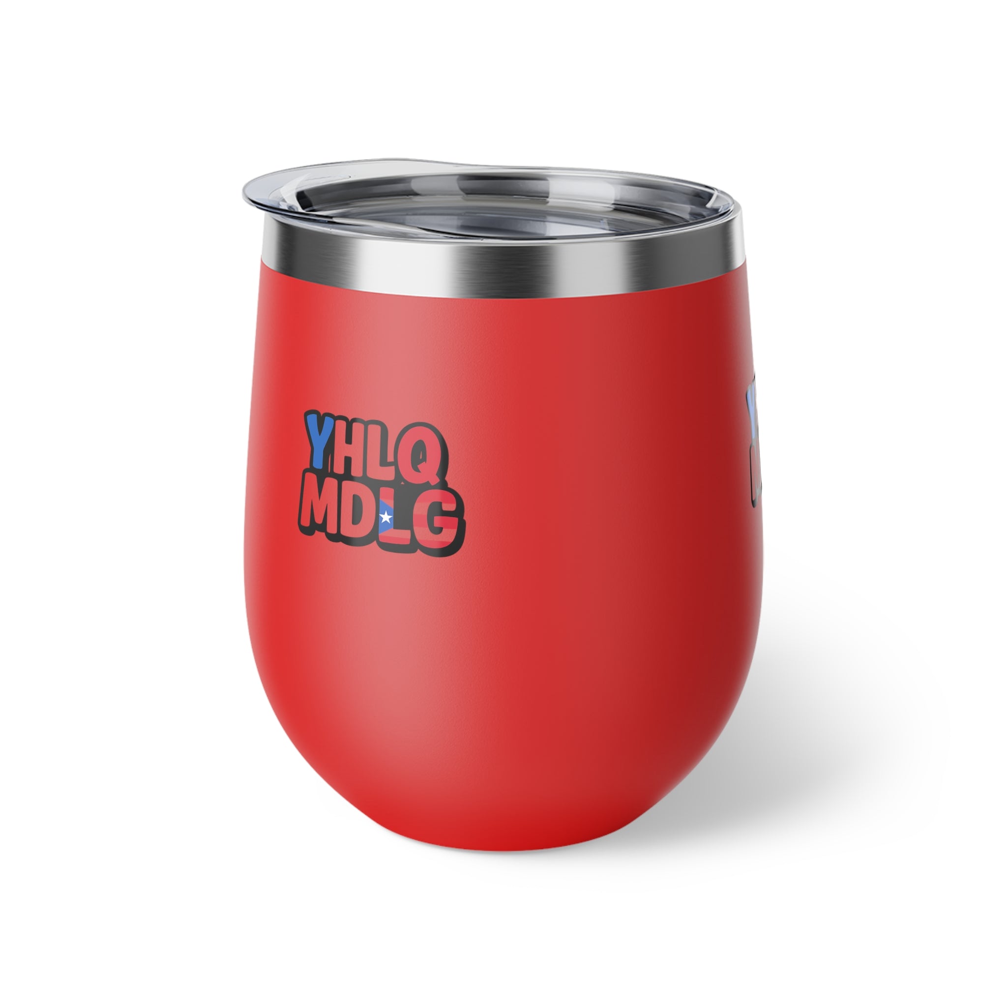 YHLQ MDLG Insulated Coffee Cup, Travel Mug, Stainless Steel Wine Glass, Unique Gifts, Red Cup for Holidays