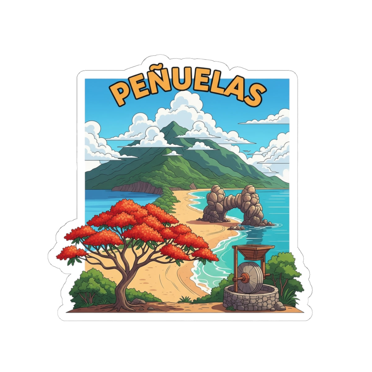 Peñuelas Kiss-Cut Stickers