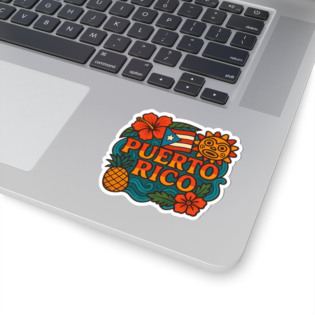 Vibrant Puerto Rico Kiss-Cut Stickers