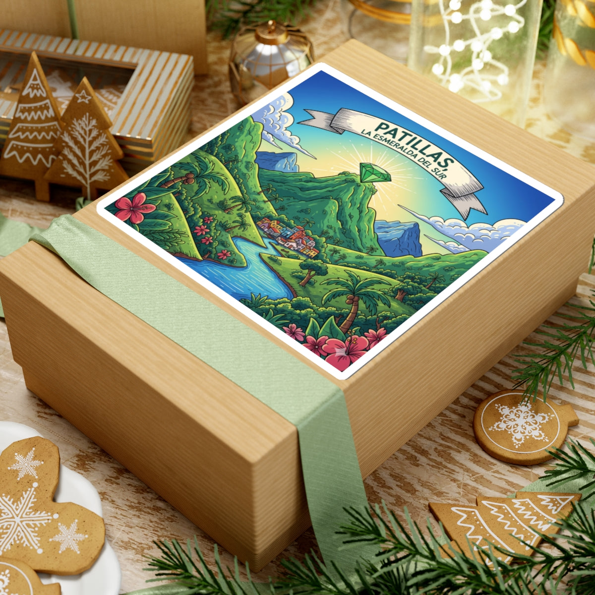 Patillas Kiss-Cut Stickers