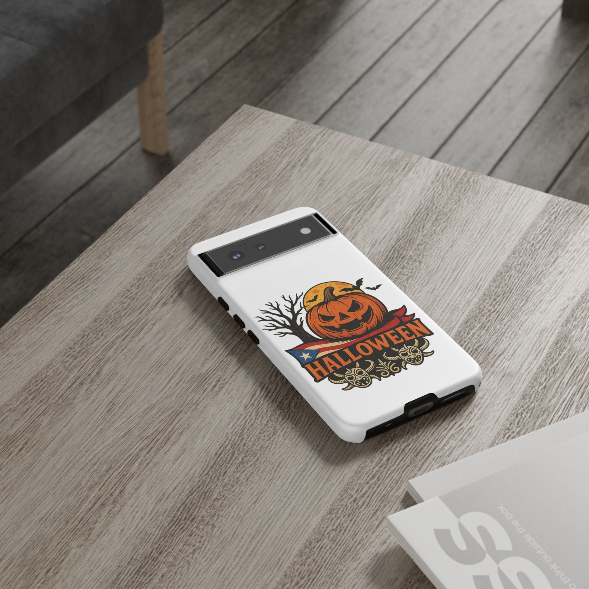 Halloween Phone Case, Tough Phone Case, Spooky Seasonal Cover, Fall Decor Accessory, Trick or Treat Gift, Halloween Celebration