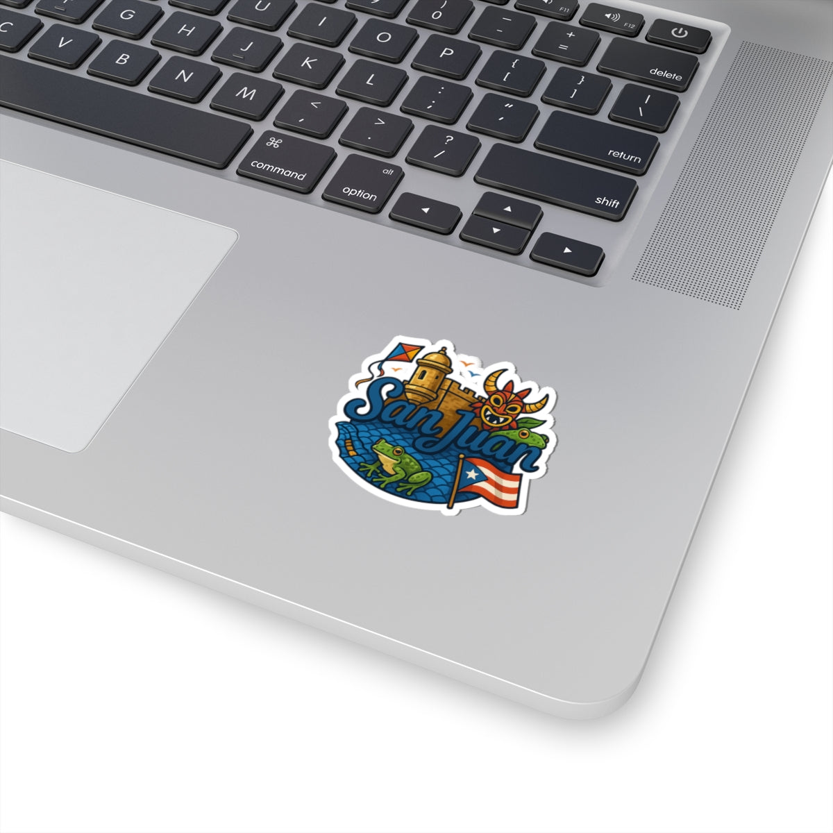 San Juan Adventure Kiss-Cut Stickers | Puerto Rico Travel Decor, Laptop Decals, Festival Gifts, Souvenir Stickers, Fun Art