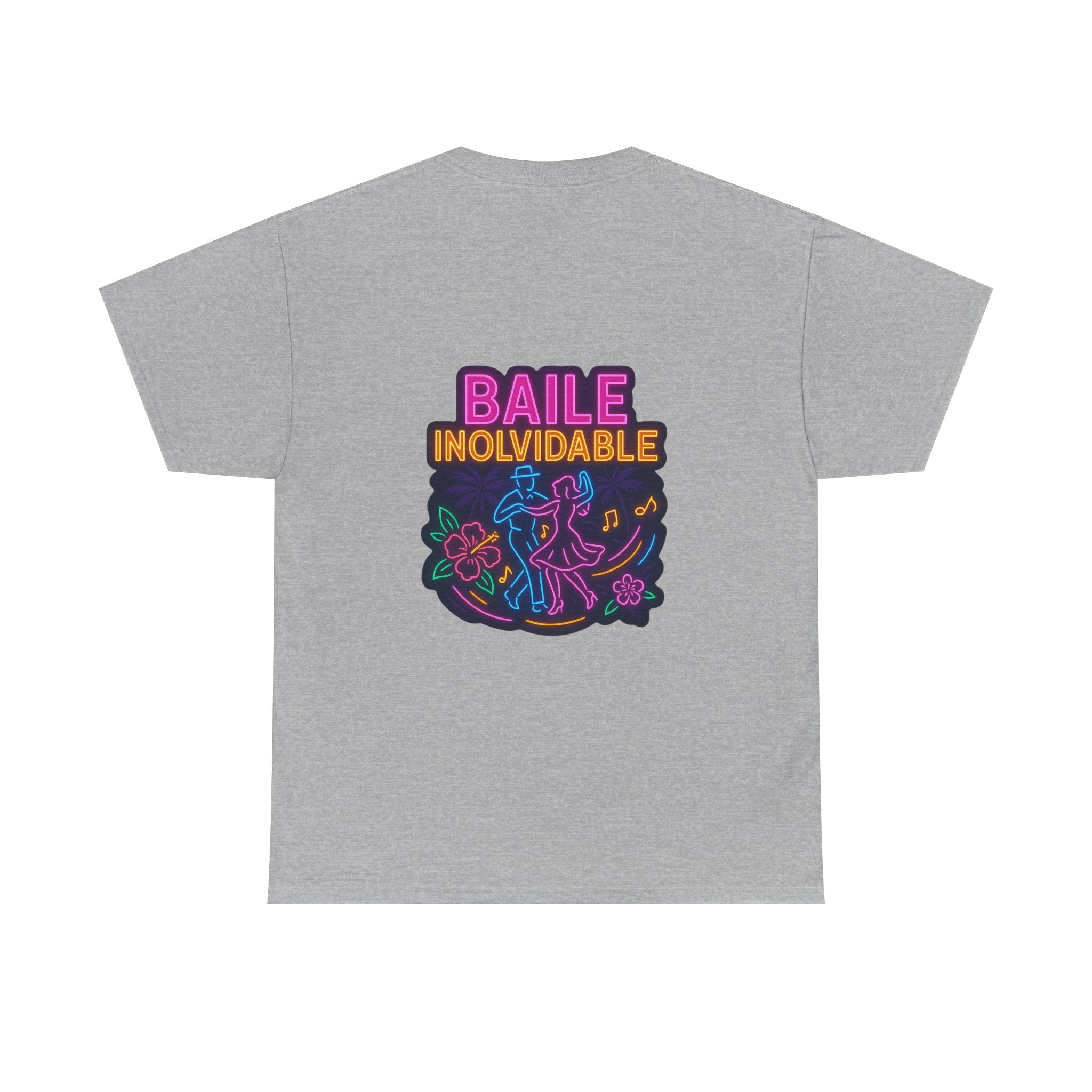 Unisex Heavy Cotton Tee - Colorful 'Baile Inolvidable' T-Shirt