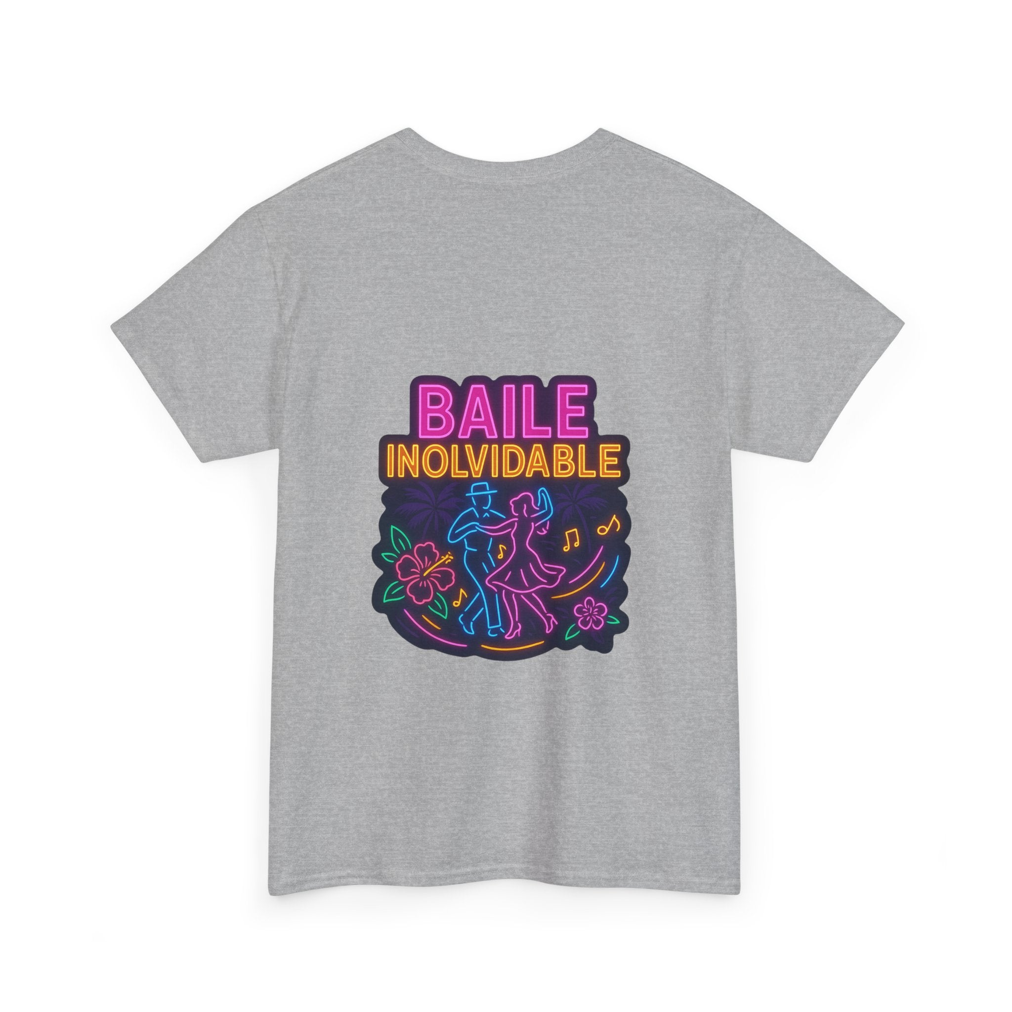 Unisex Heavy Cotton Tee - Colorful 'Baile Inolvidable' T-Shirt