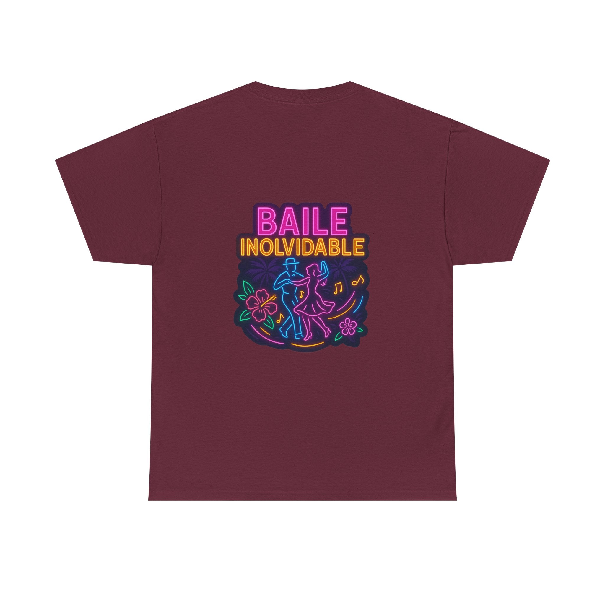 Unisex Heavy Cotton Tee - Colorful 'Baile Inolvidable' T-Shirt