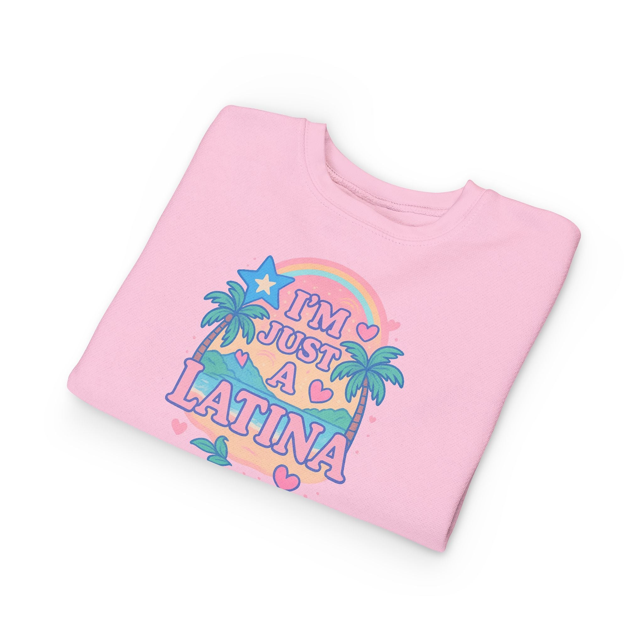 Toddler Sweatshirt - I'm Just a Latina - Cute Kid's Apparel, Birthday Gift, Celebrate Latina Pride, Casual Outfit, Everyday Wear