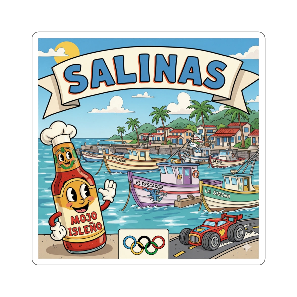 Salinas Kiss-Cut Stickers