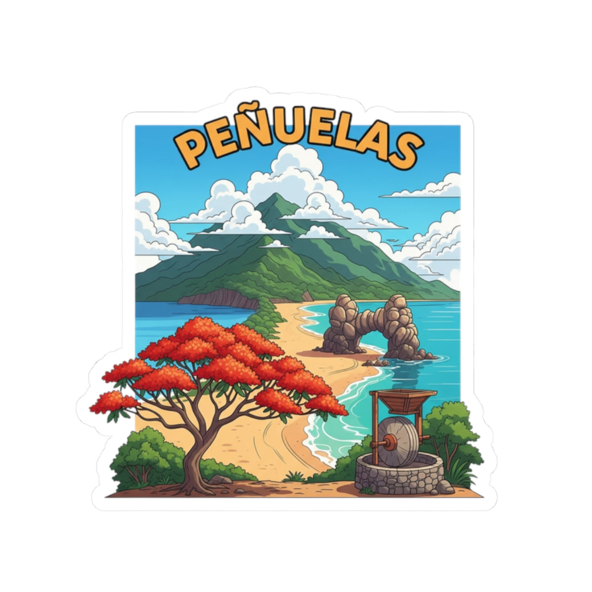 Peñuelas Kiss-Cut Stickers