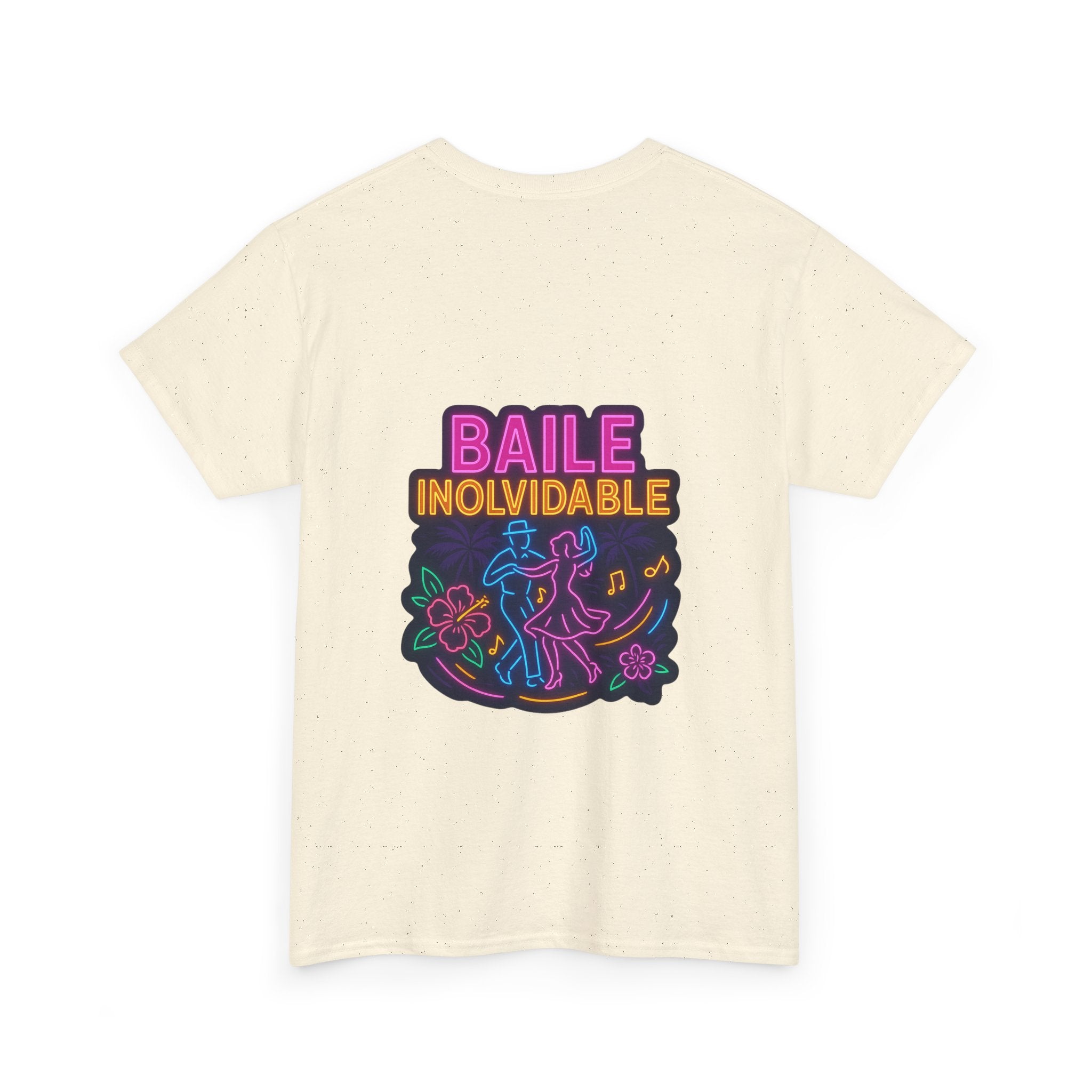 Unisex Heavy Cotton Tee - Colorful 'Baile Inolvidable' T-Shirt