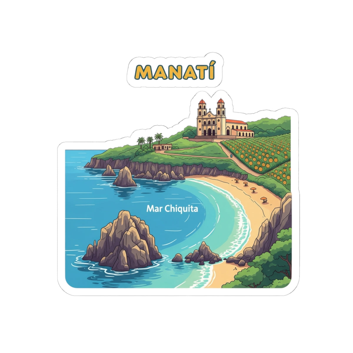 Manatí Kiss-Cut Stickers